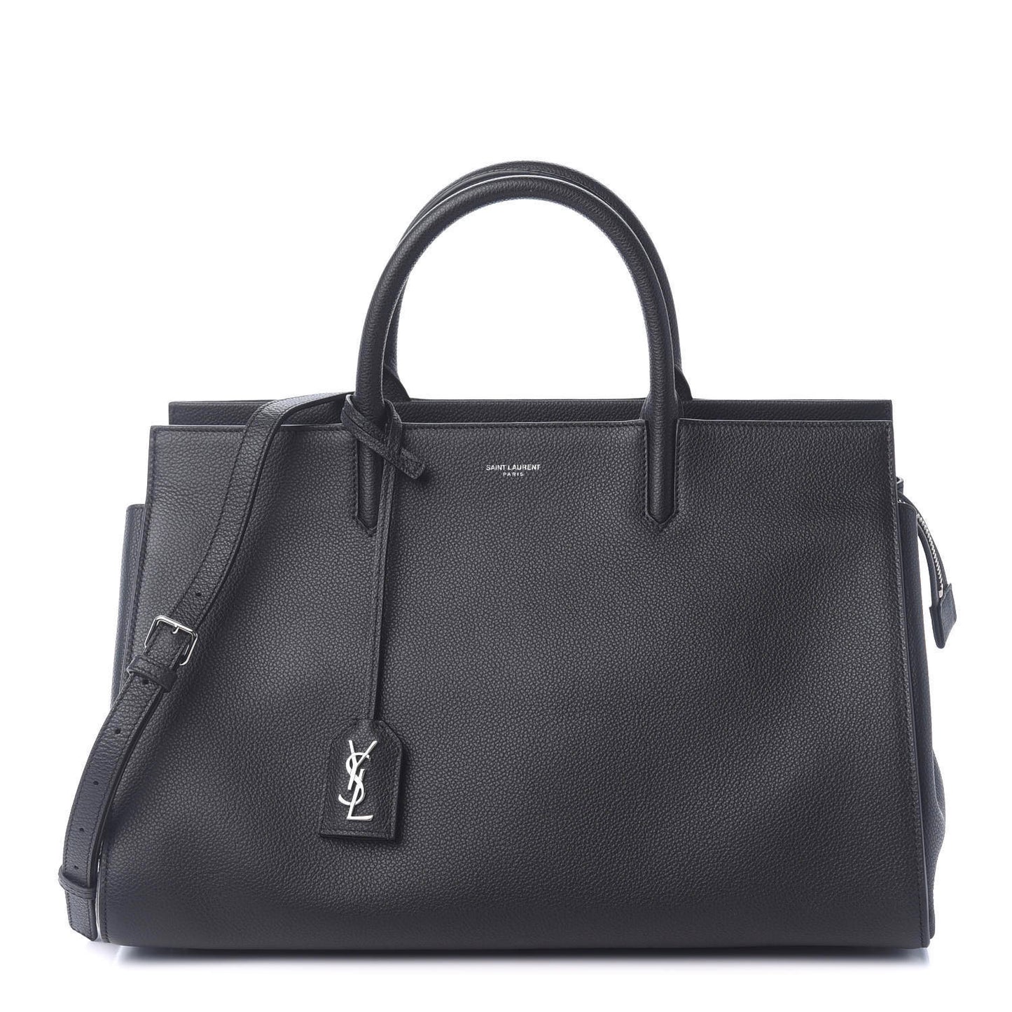 Calfskin Medium Rive Gauche Cabas Navy Blue