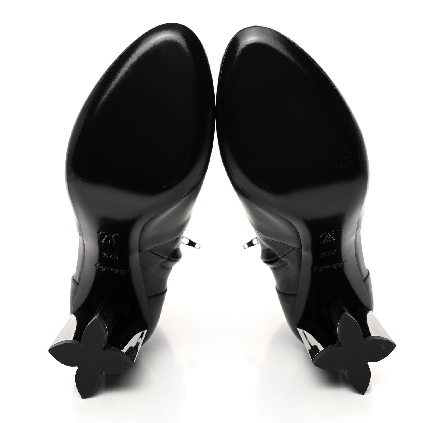 Calfskin Uniformes Silhouette Ankle Boots 37.5 Black