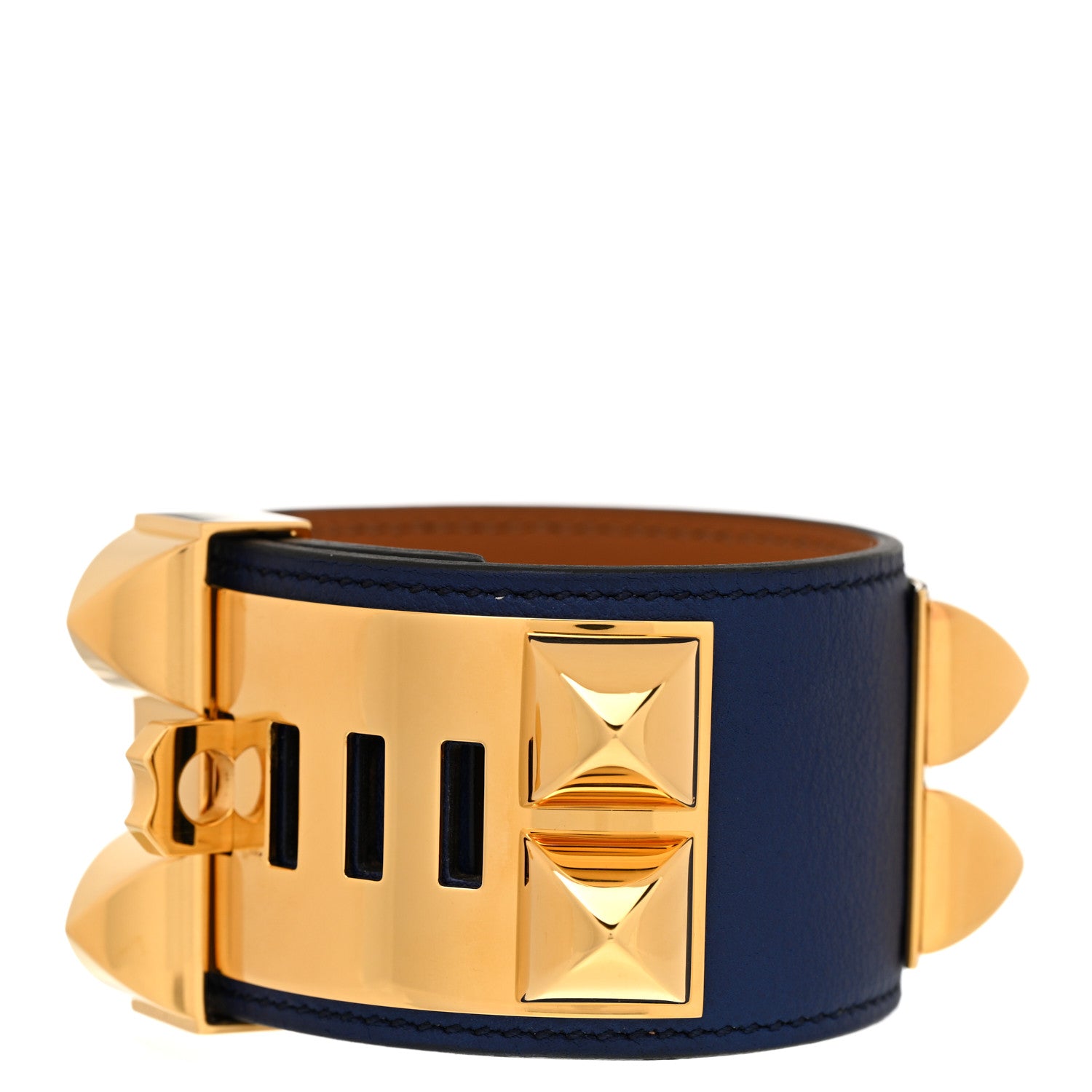 Hermes Swift Collier De Chien CDC Bracelet S Bleu Saphir 3 of 5