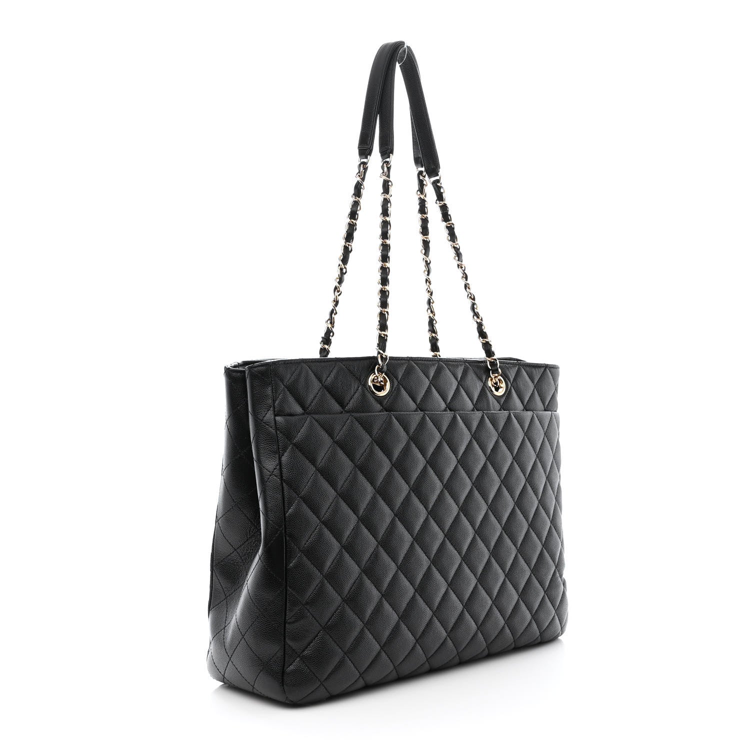 Chanel Caviar Quilted Large Shopping Tote Black 2 of 11
