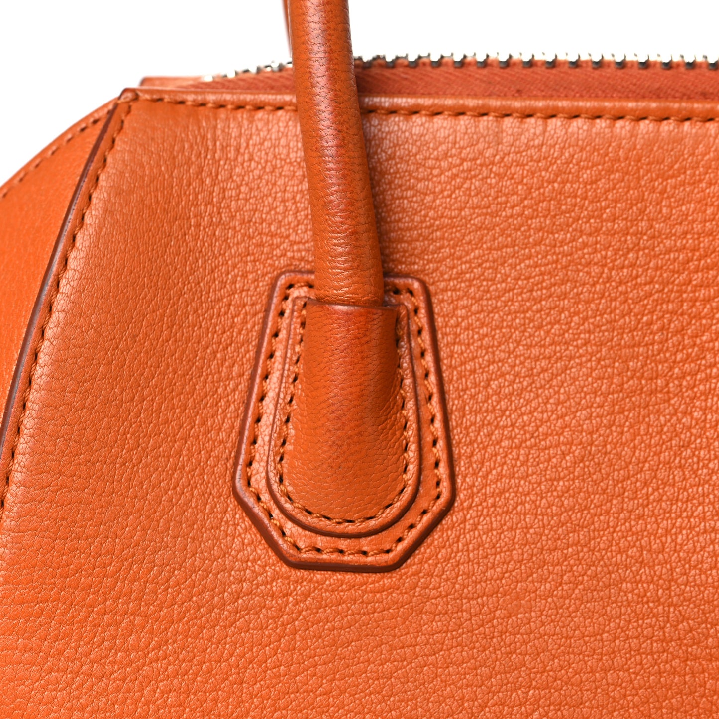 Sugar Goatskin Mini Antigona Rust