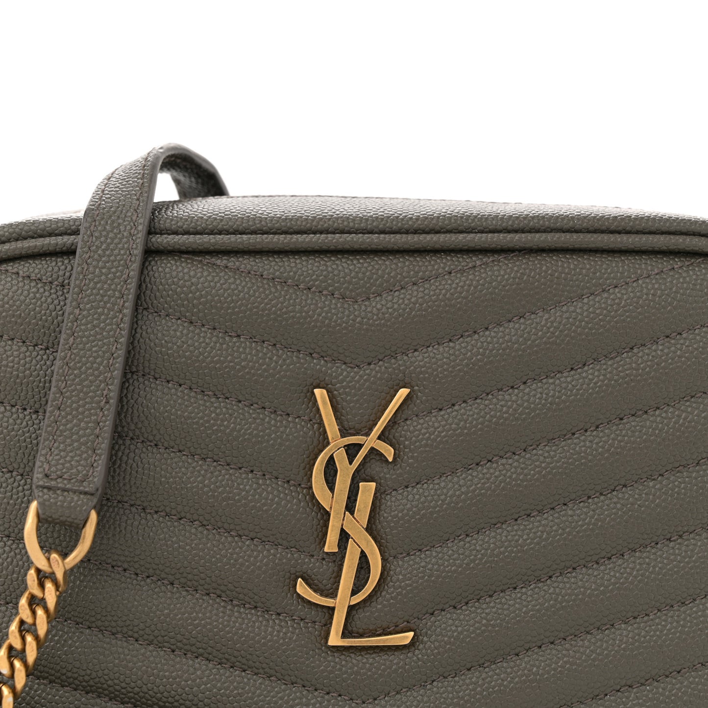 Grain De Poudre Matelasse Monogram Mini Lou Camera Bag Pebble
