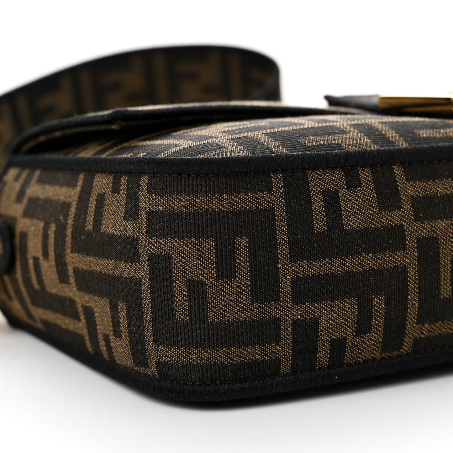 Fabric Jacquard FF 1974 Medium Baguette Tobacco Moro Black