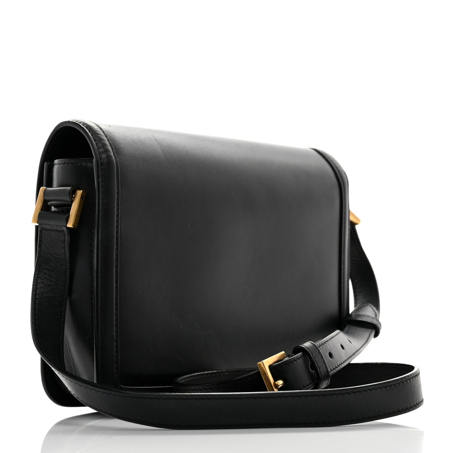 Box Calfskin Monogram Medium Solferino Satchel Black