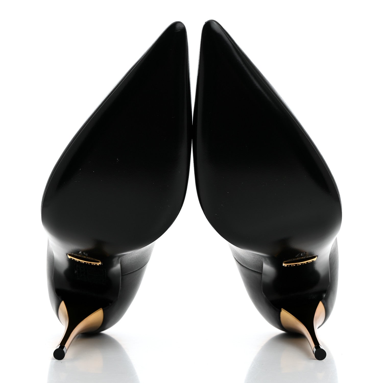 Gucci Nappa Charlotte Pumps 37 Black 5 of 9