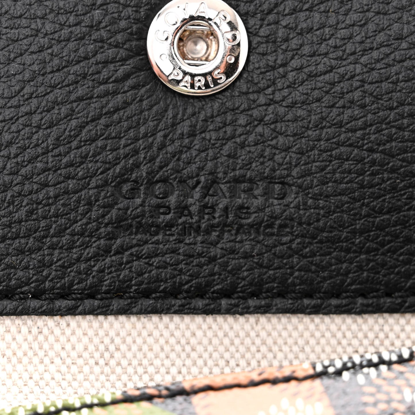 Goyardine Saint Louis Lettres Camouflage PM Black Green