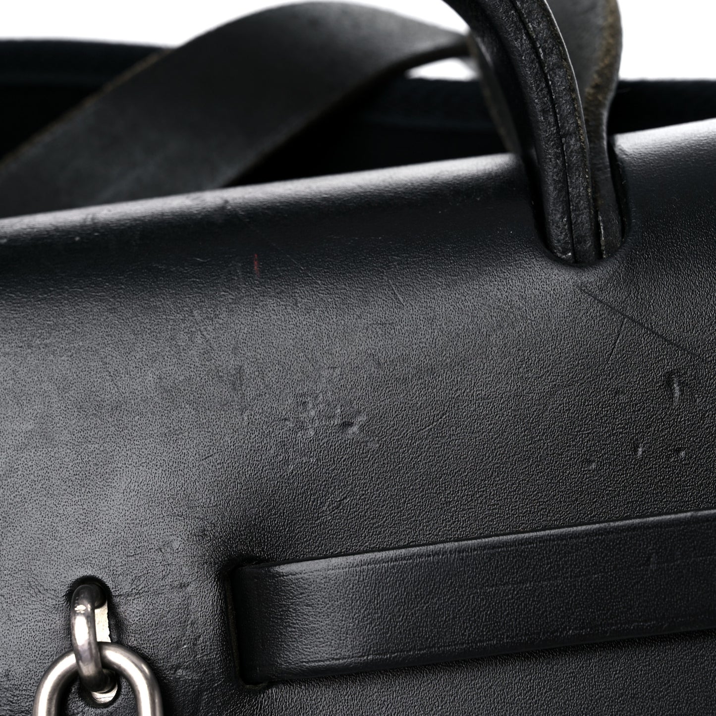 Toile Vache Calfskin Herbag 39 MM Black