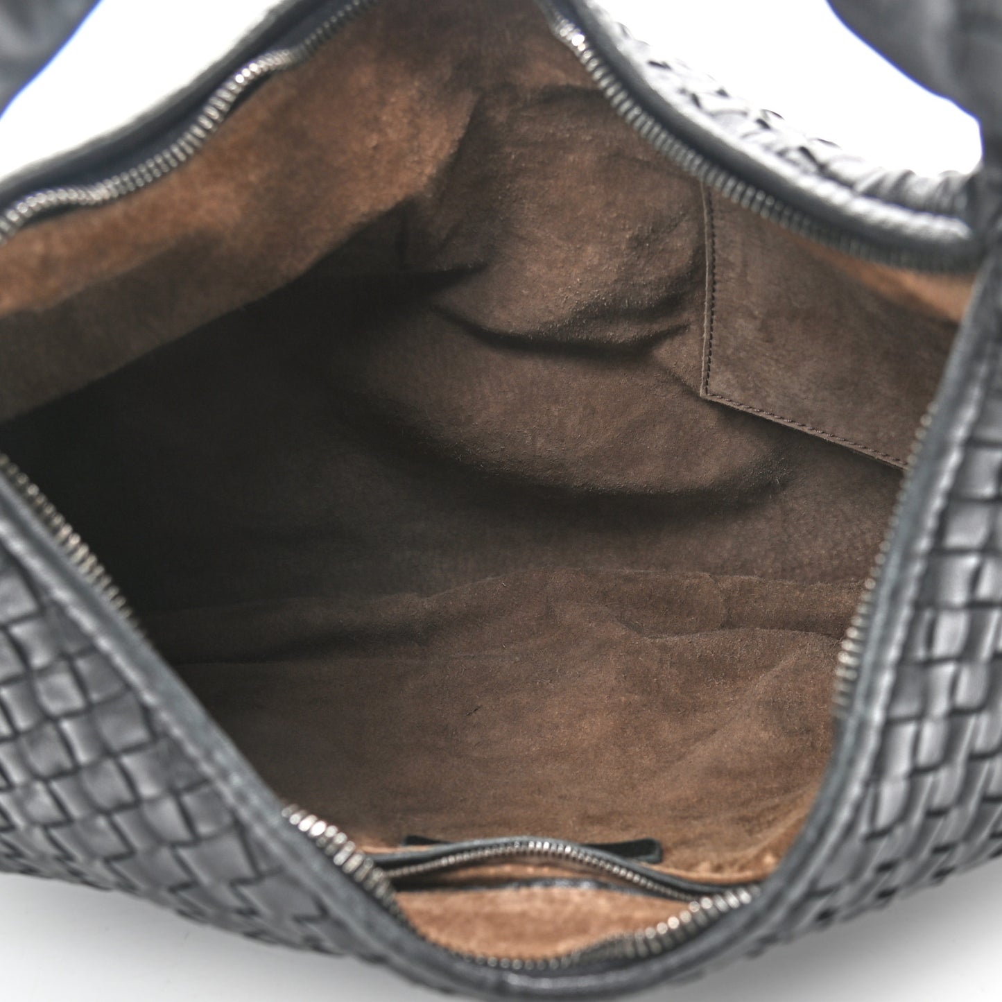 Nappa Intrecciato Large Veneta Hobo Black