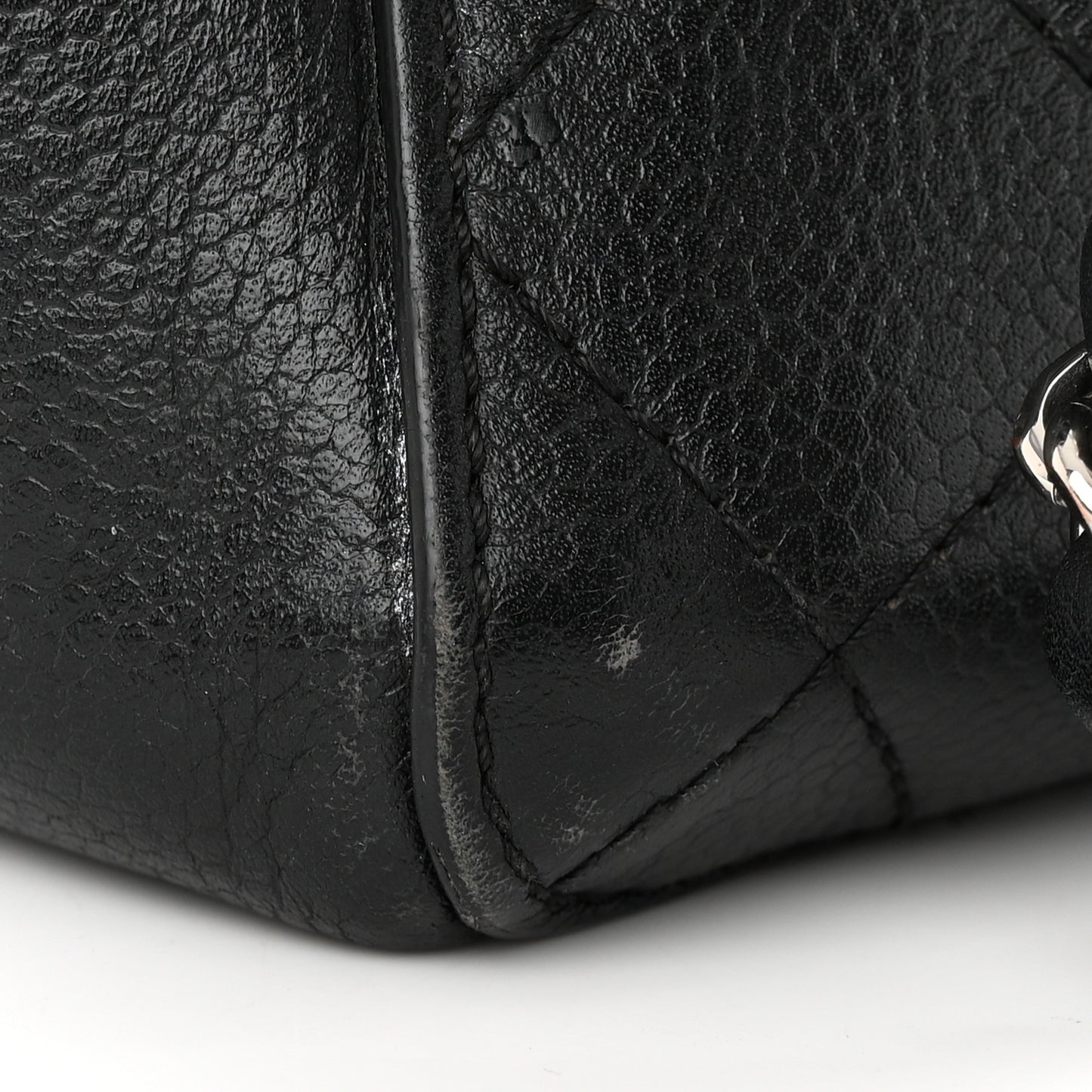 Caviar Quilted Large CC Box Shopping Tote Black