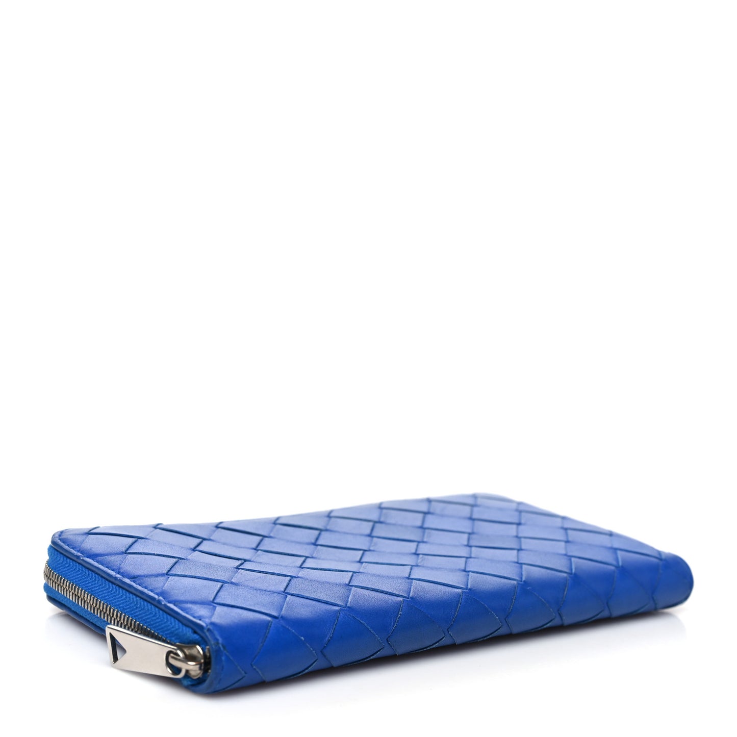 Nappa Intrecciato Zip Around Wallet Thunder