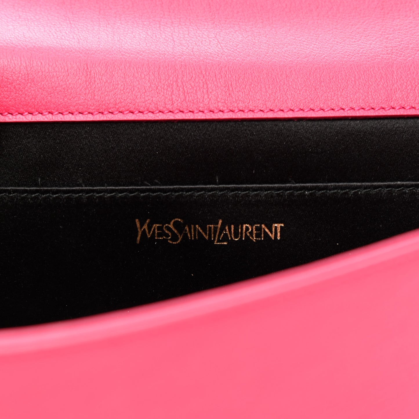 Calfskin Monogram Large Belle De Jour Clutch Lipstick Fuchsia