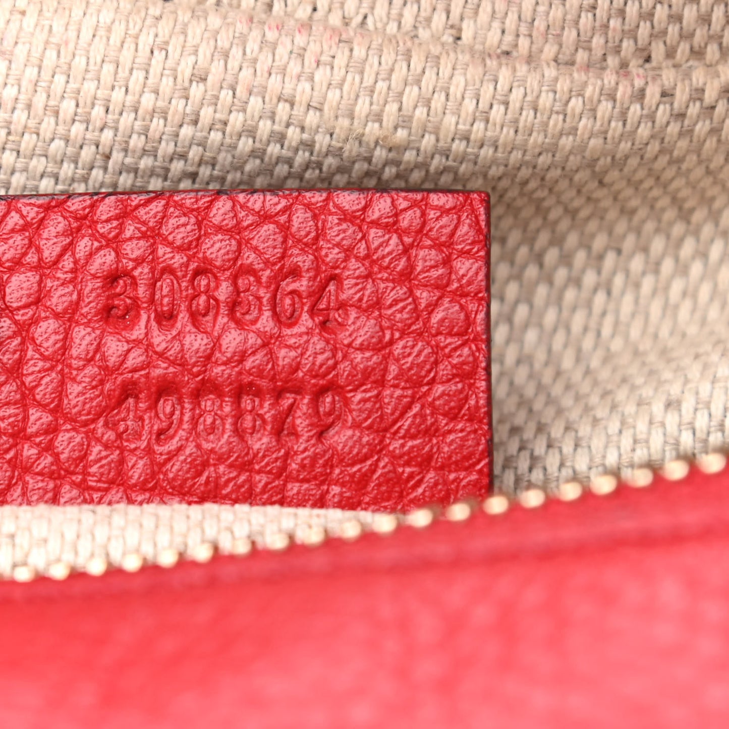 Pebbled Calfskin Small Soho Disco Bag Tabasco Red
