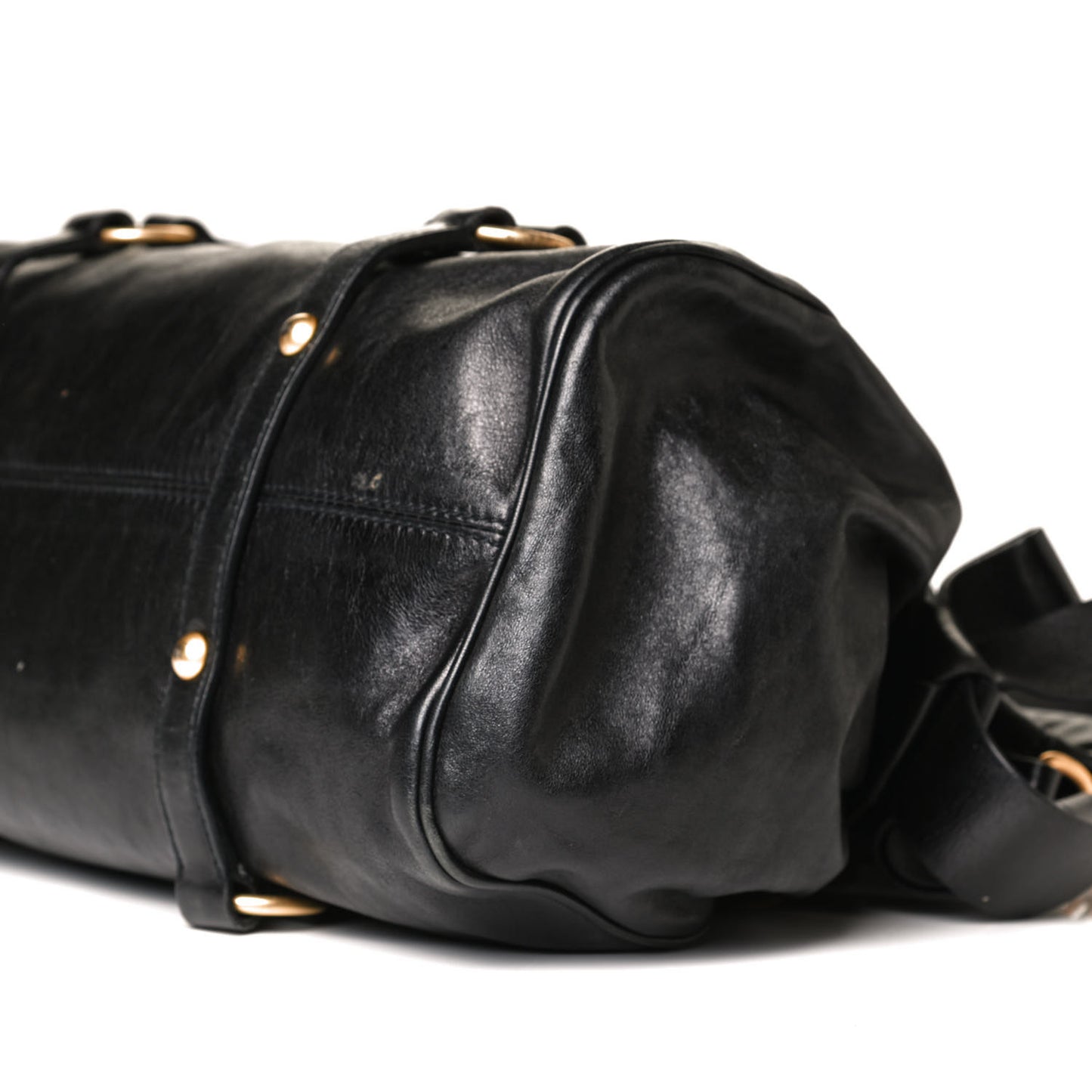 Vitello Lux Bow Tote Black