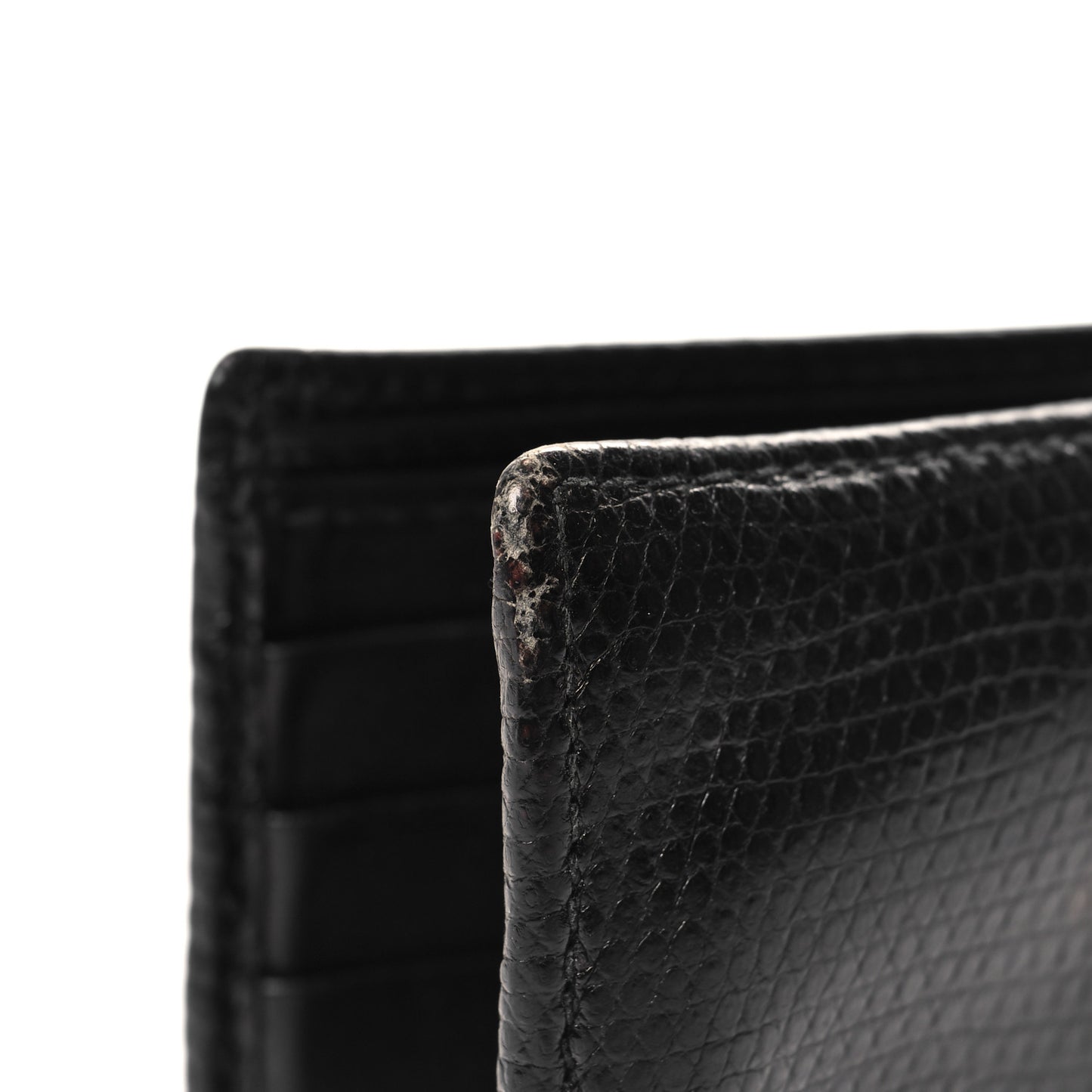 Lizard Bi-Fold Wallet Black