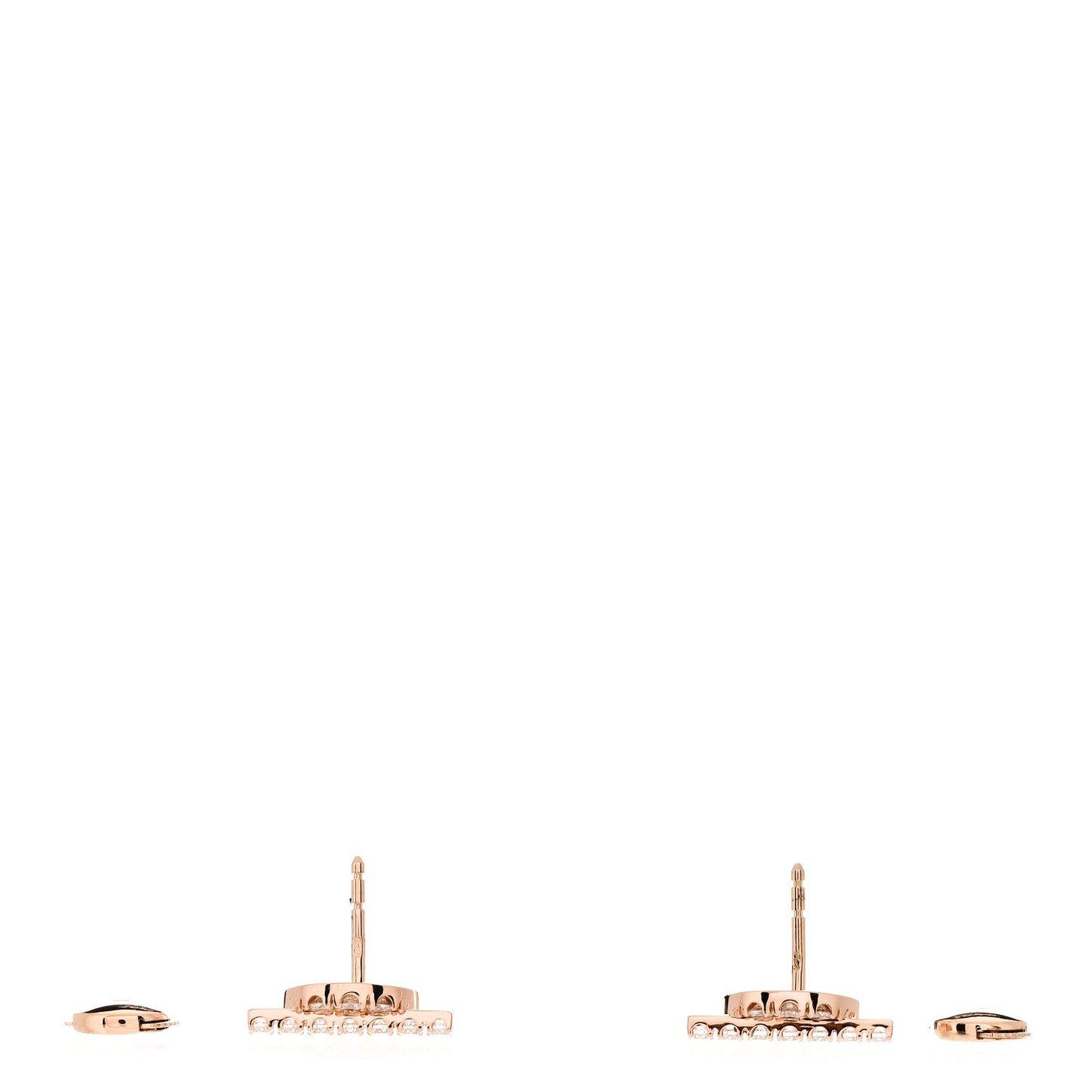 18K Rose Gold Diamond Finesse Earrings