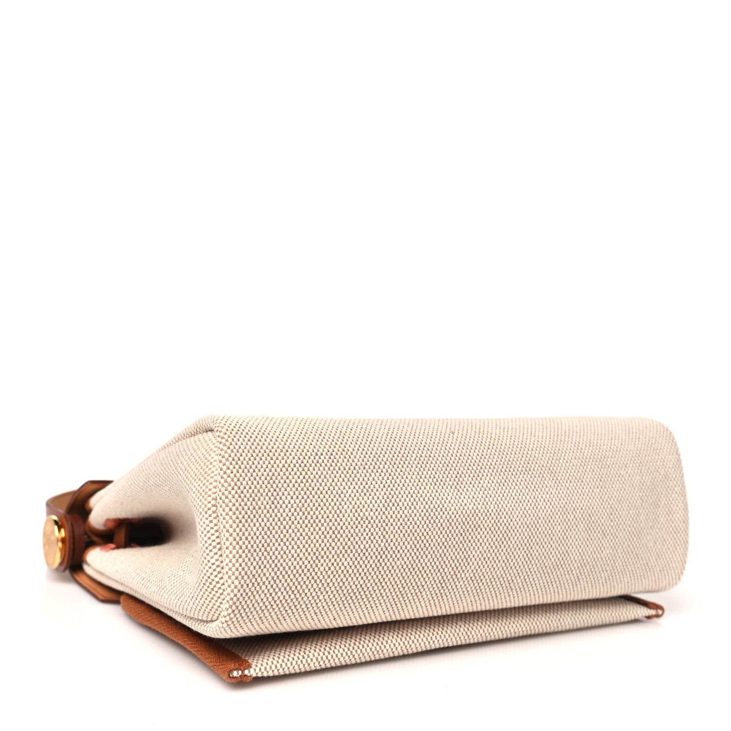 Hermes Military Toile Vache Hunter Herbag Zip Retourne 20 Ecru Beige Fauve 4 of 11