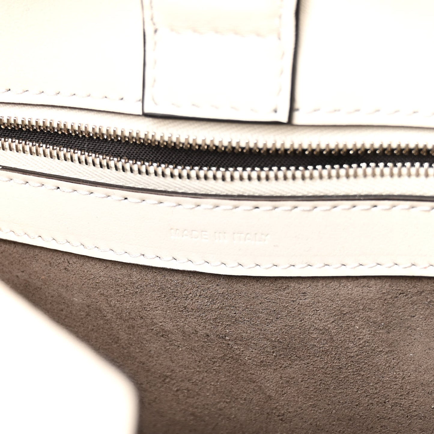 Vitello Century F is Fendi Whipstitch Bi-Color Small Runaway Satchel