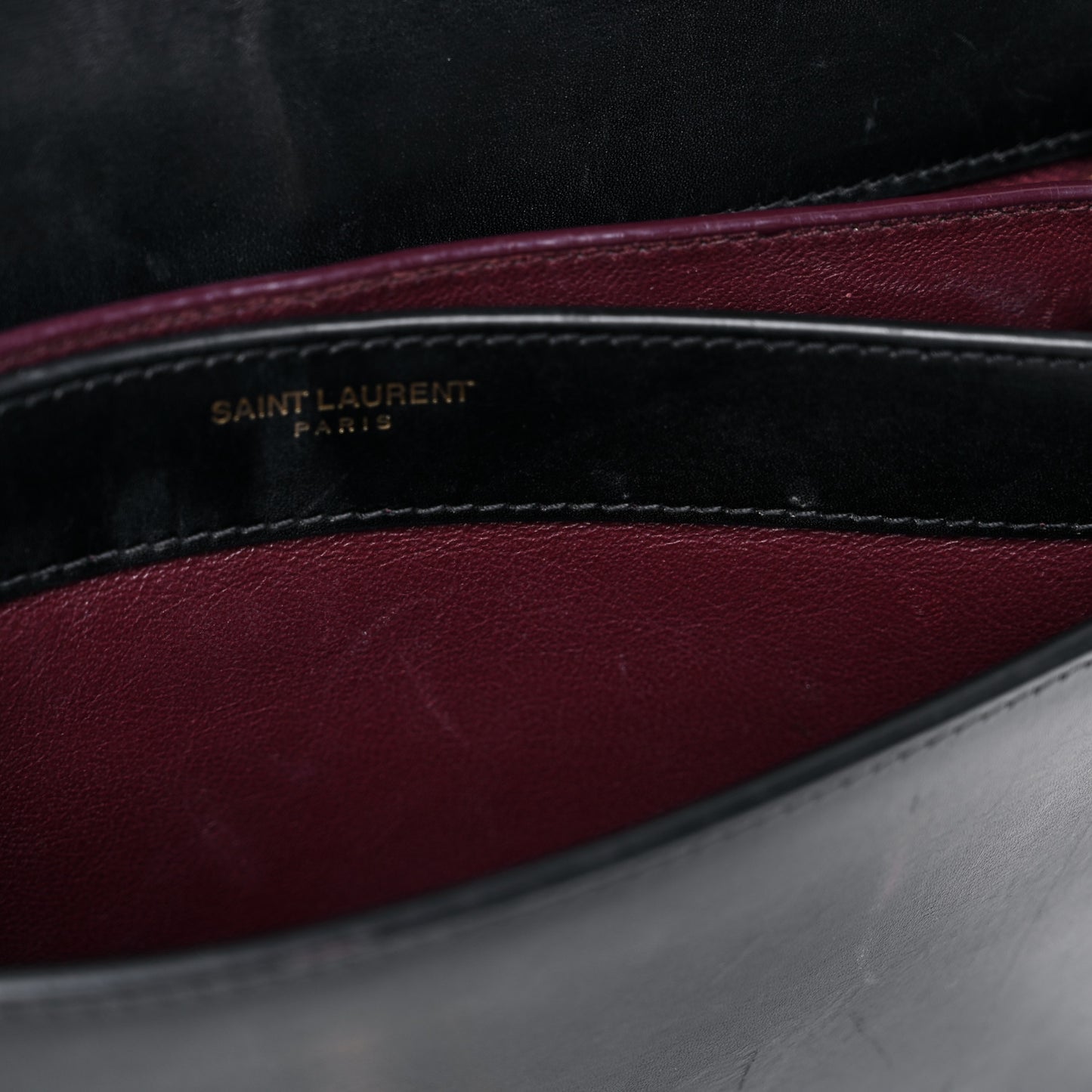 Smooth Calfskin Monogram Cassandra Clasp Bag Black