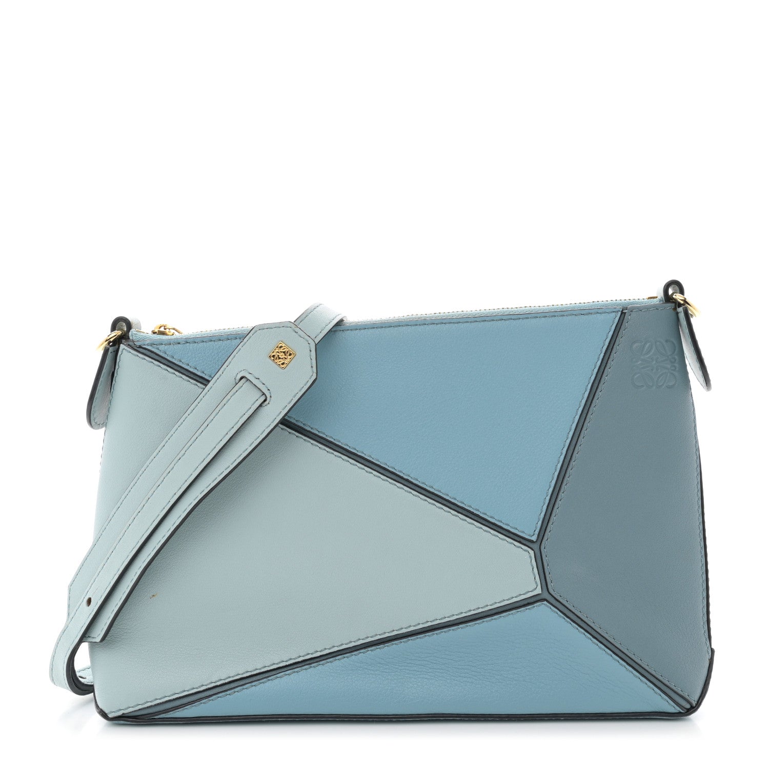 Loewe Calfskin Mini Puzzle Crossbody Bag Stone Blue 1 of 12