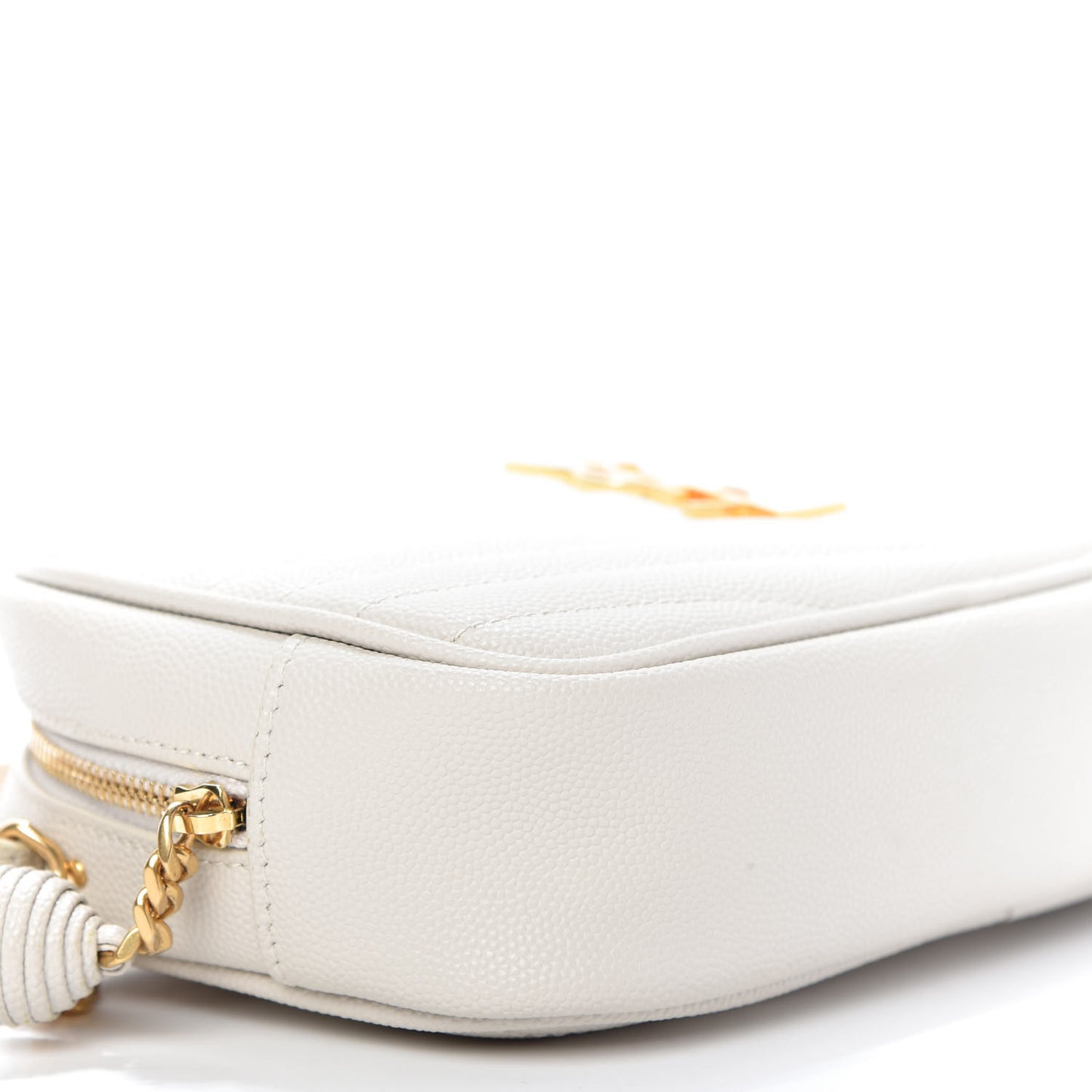Grain De Poudre Matelasse Monogram Mini Lou Camera Bag Crema Soft