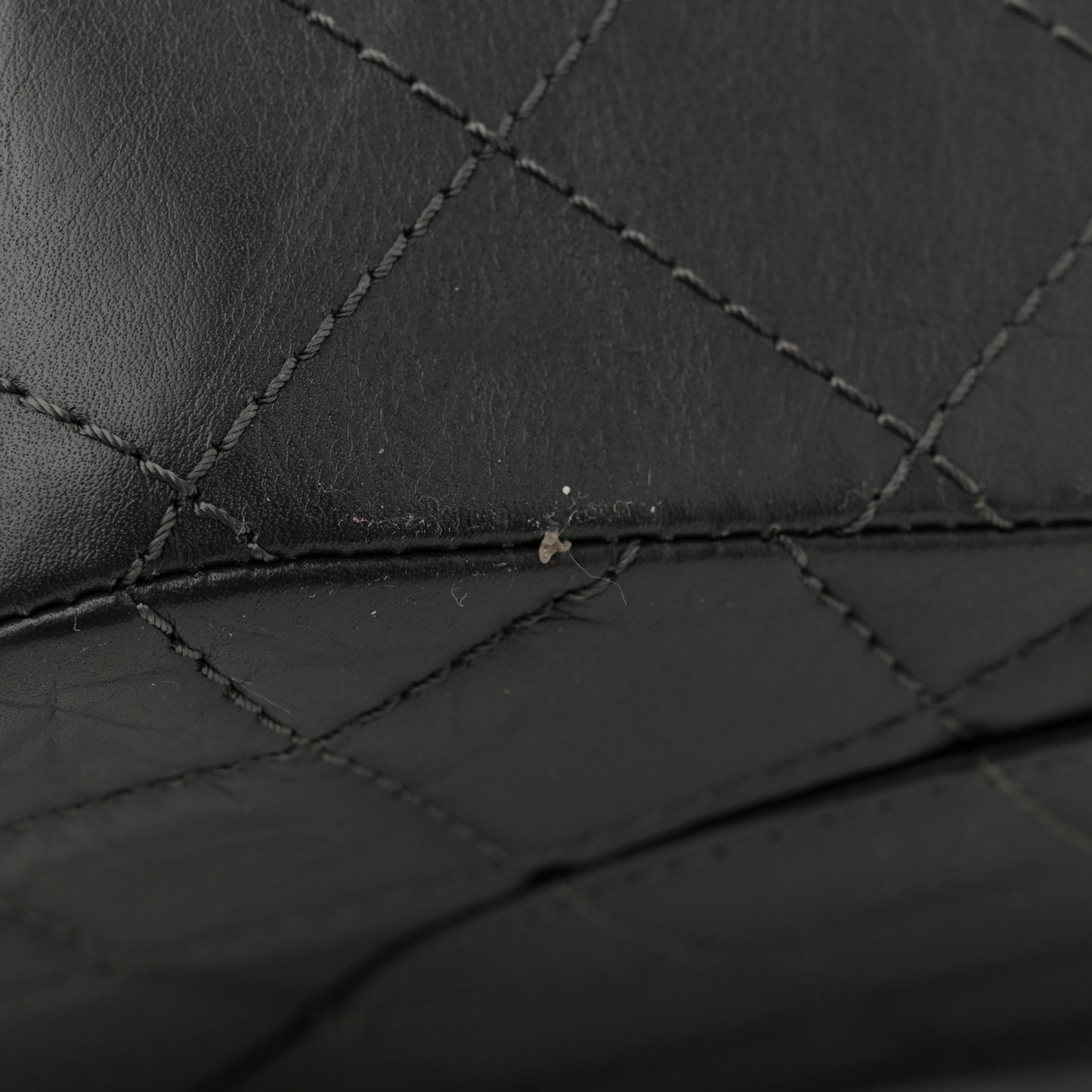 Aged Calfskin Quilted 2.55 Reissue 227 Flap Dark Grey