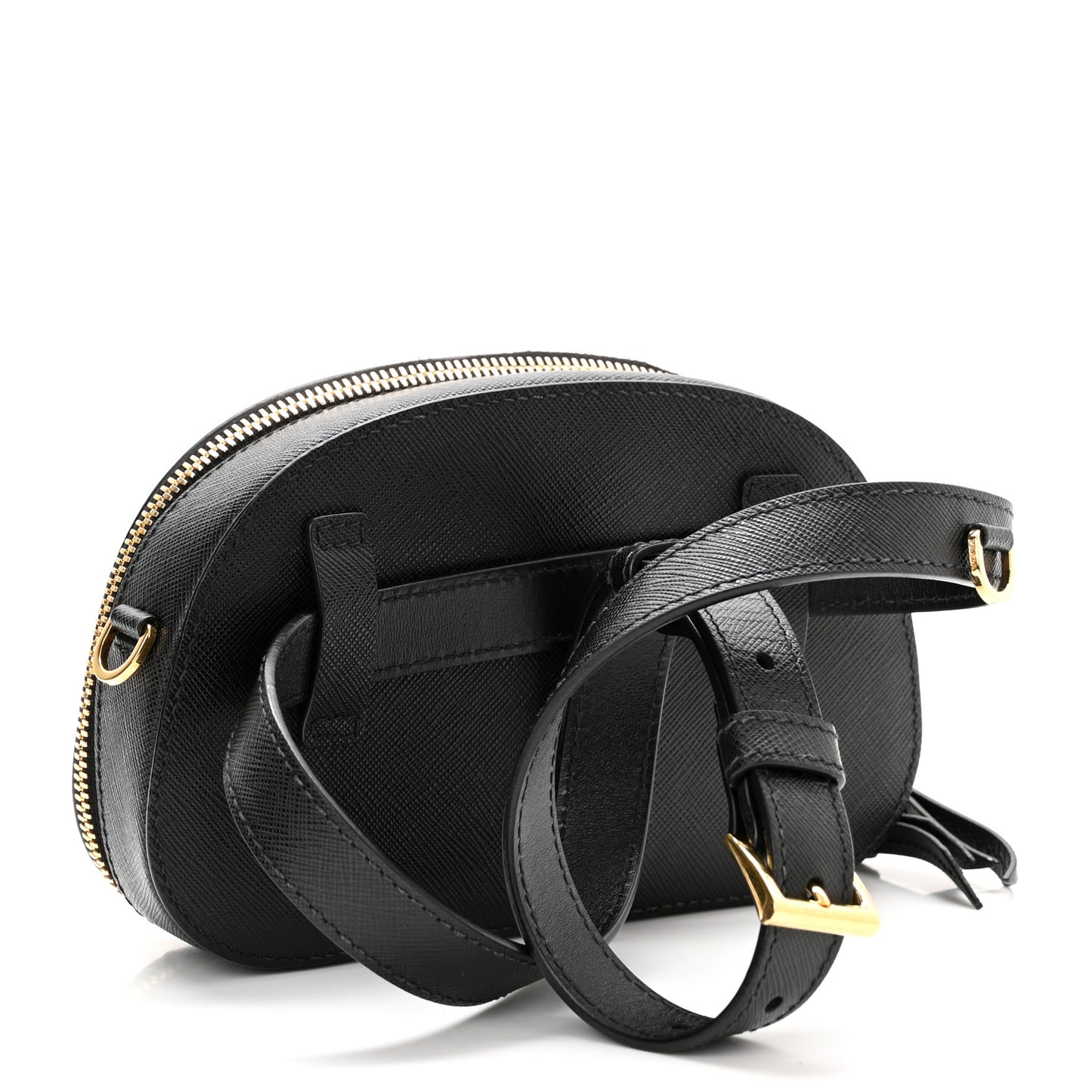 Saffiano Lux Odette Belt Bag Black