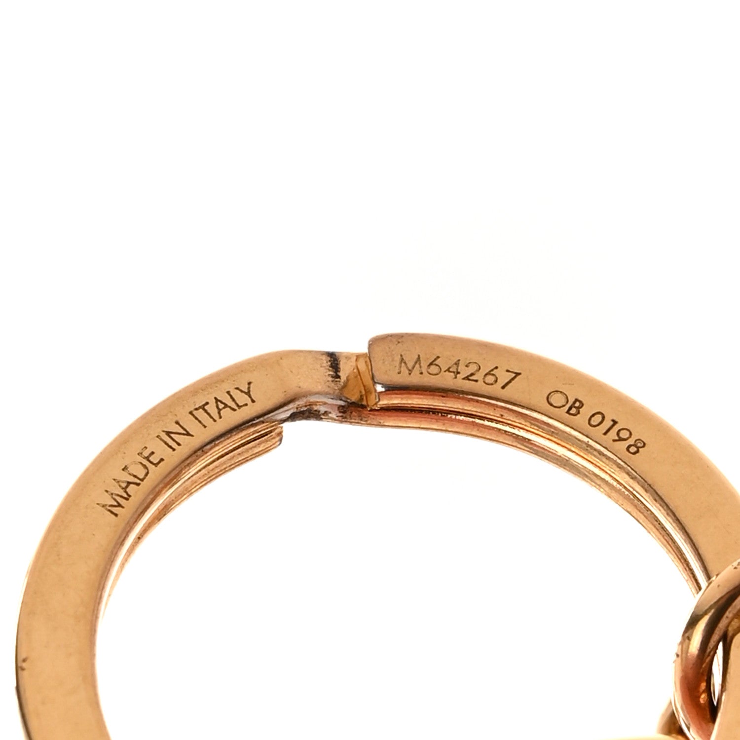 Louis Vuitton Bag Charm Key Holder Gold 3 of 4