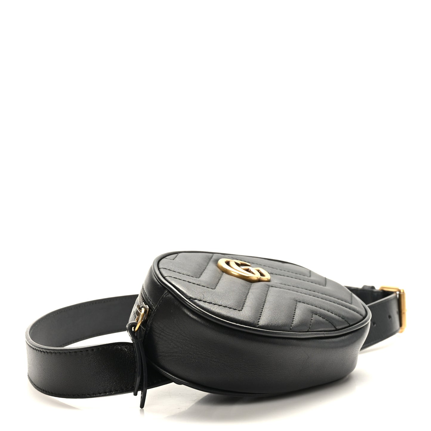 Calfskin Matelasse GG Marmont Belt Bag 85 34 Black