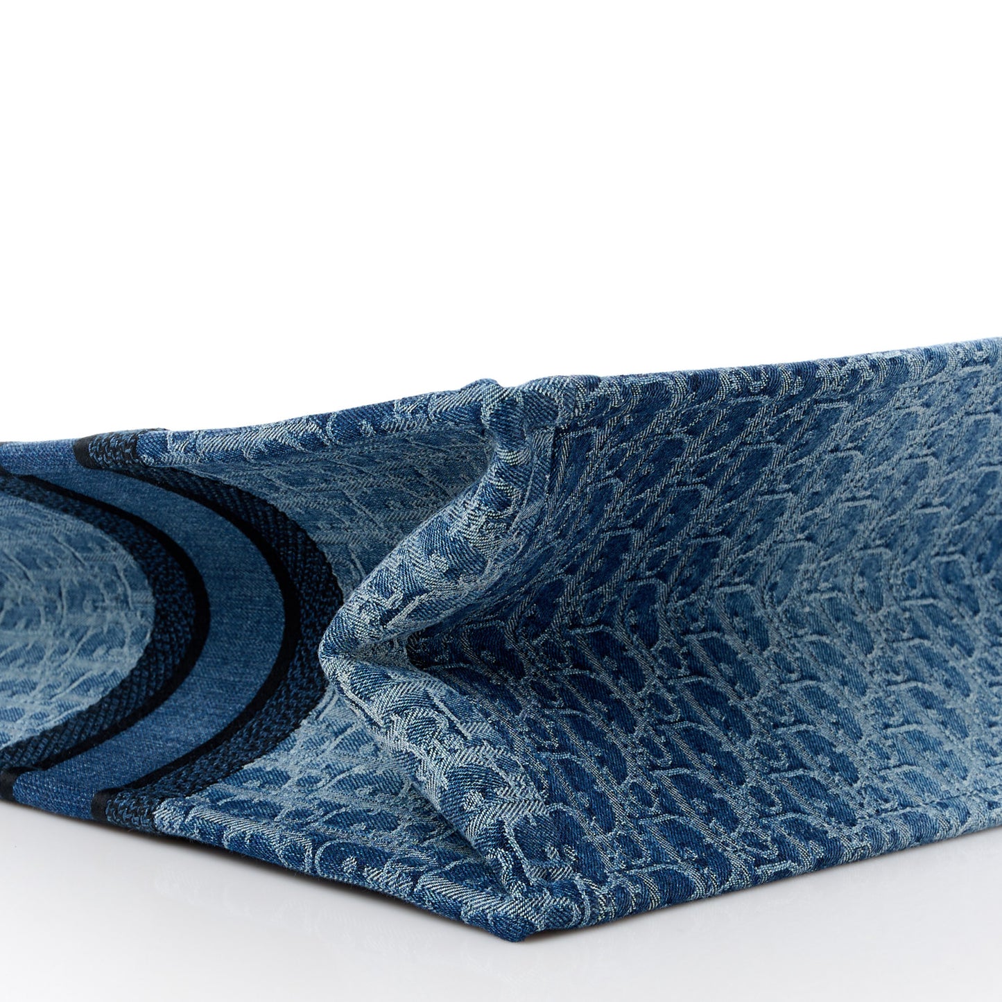 Oblique Denim Large Book Tote Blue