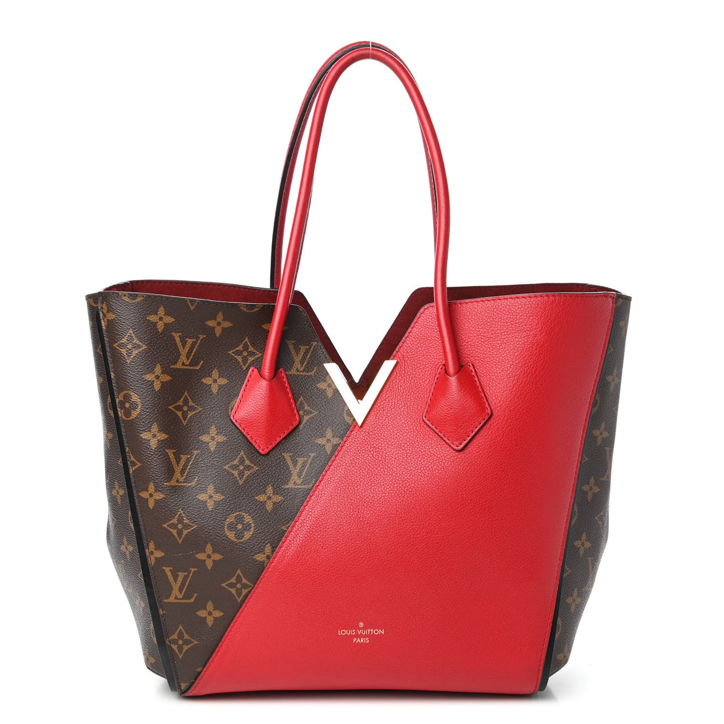 Calfskin Monogram Kimono Tote Cherry