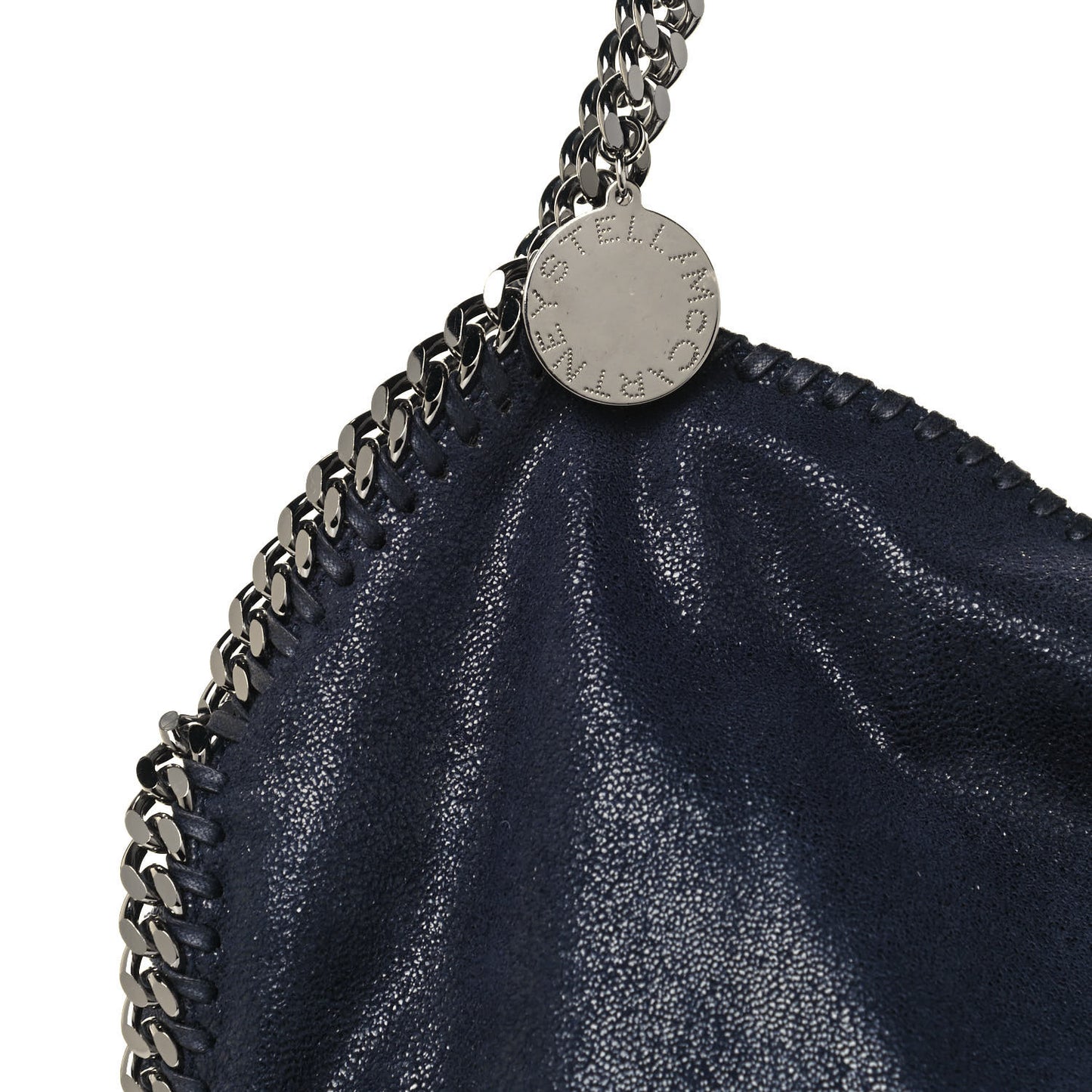 Shaggy Deer Falabella Fold Over Tote Navy