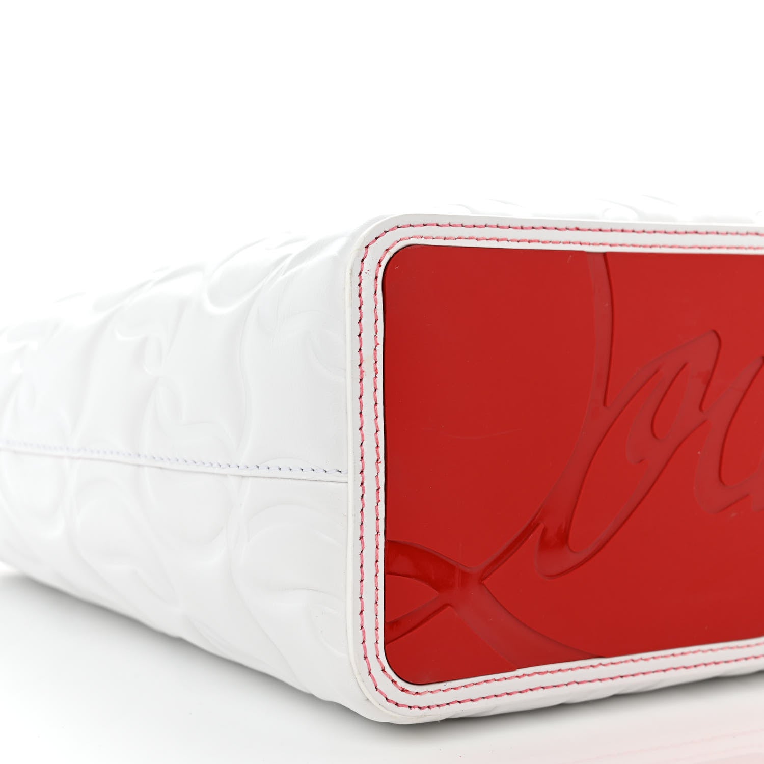 Christian Louboutin Nappa Embossed East West Cabata Tote White 11 of 12