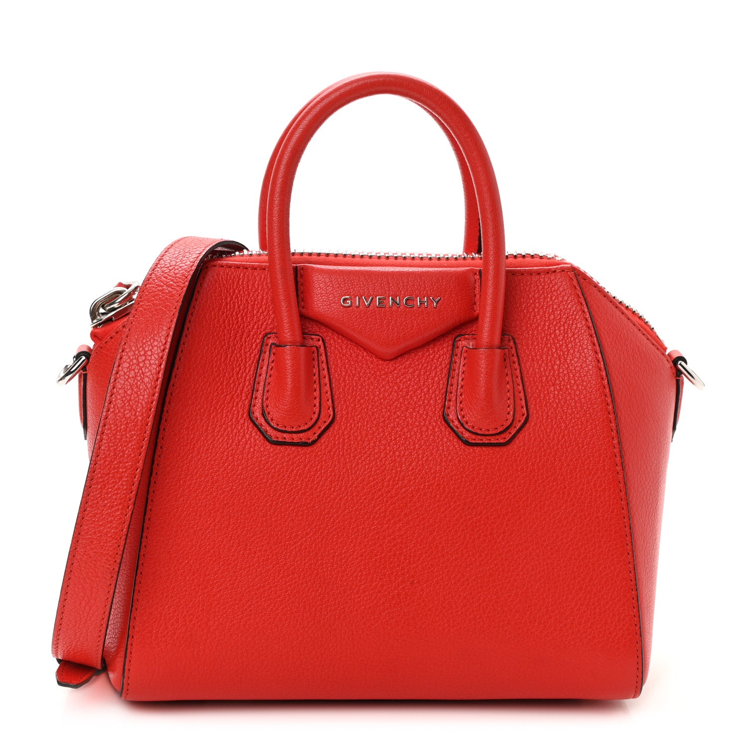 Givenchy Sugar Goatskin Mini Antigona Pop Red 1 of 13
