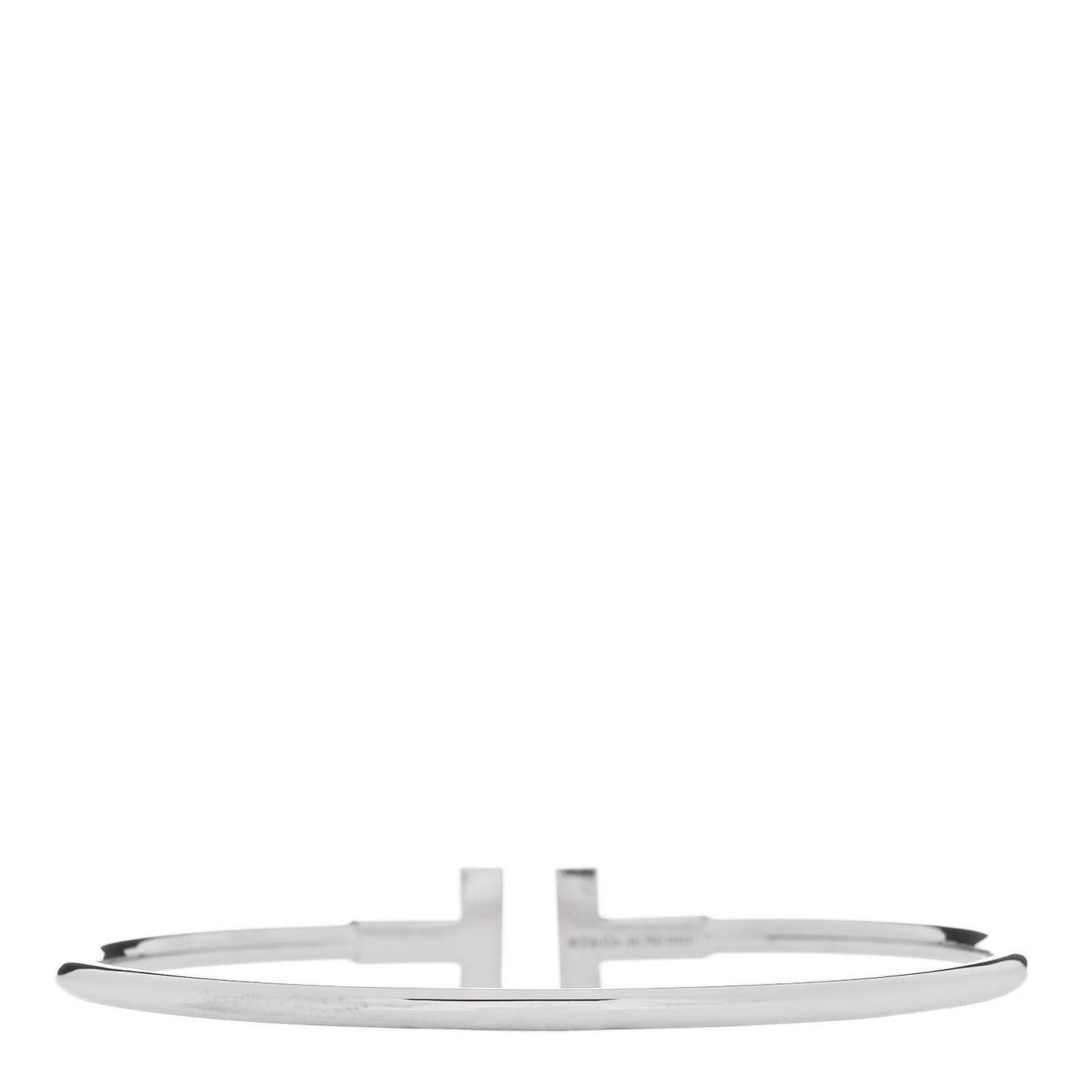 18K White Gold T Wire Bracelet