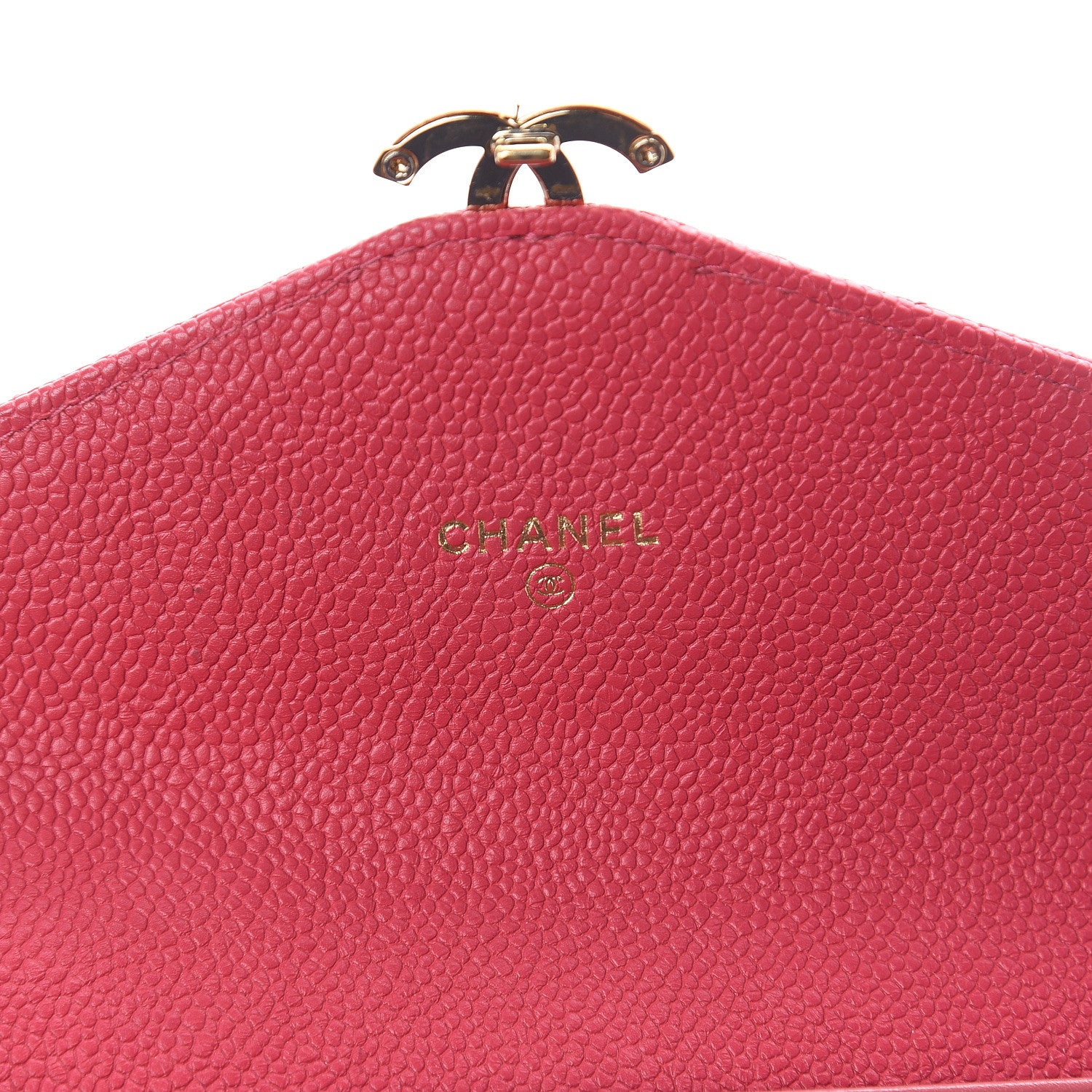 Chanel Caviar Quilted CC Box Gusset Flap Wallet Pink 5 of 7