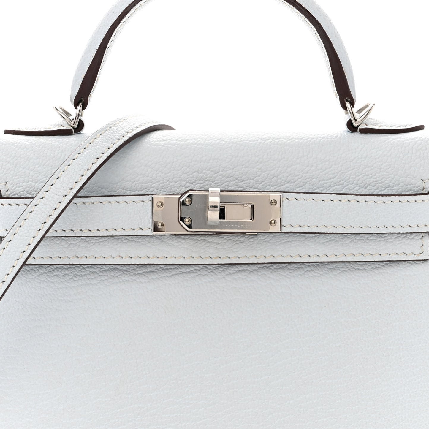 Chevre Mysore Mini Kelly Sellier 20 Bleu Brume