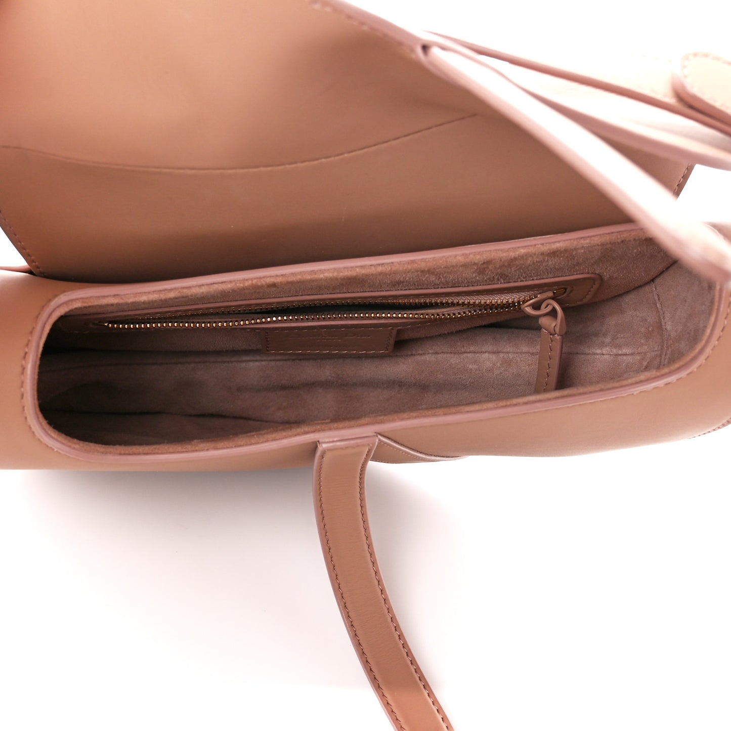 Ultra Matte Calfskin Saddle Bag Blush