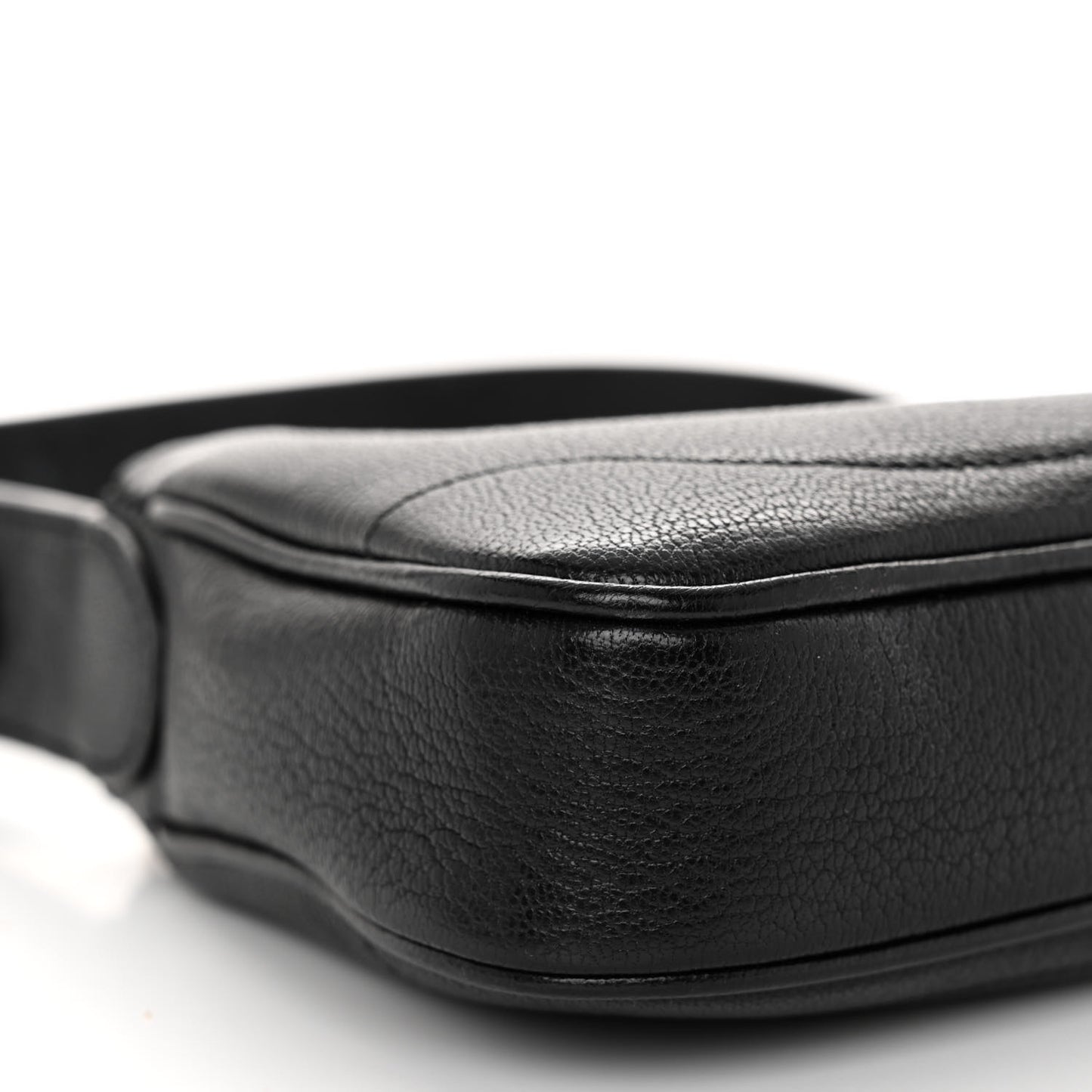 Goatskin Mini Aphrodite Shoulder Bag Black