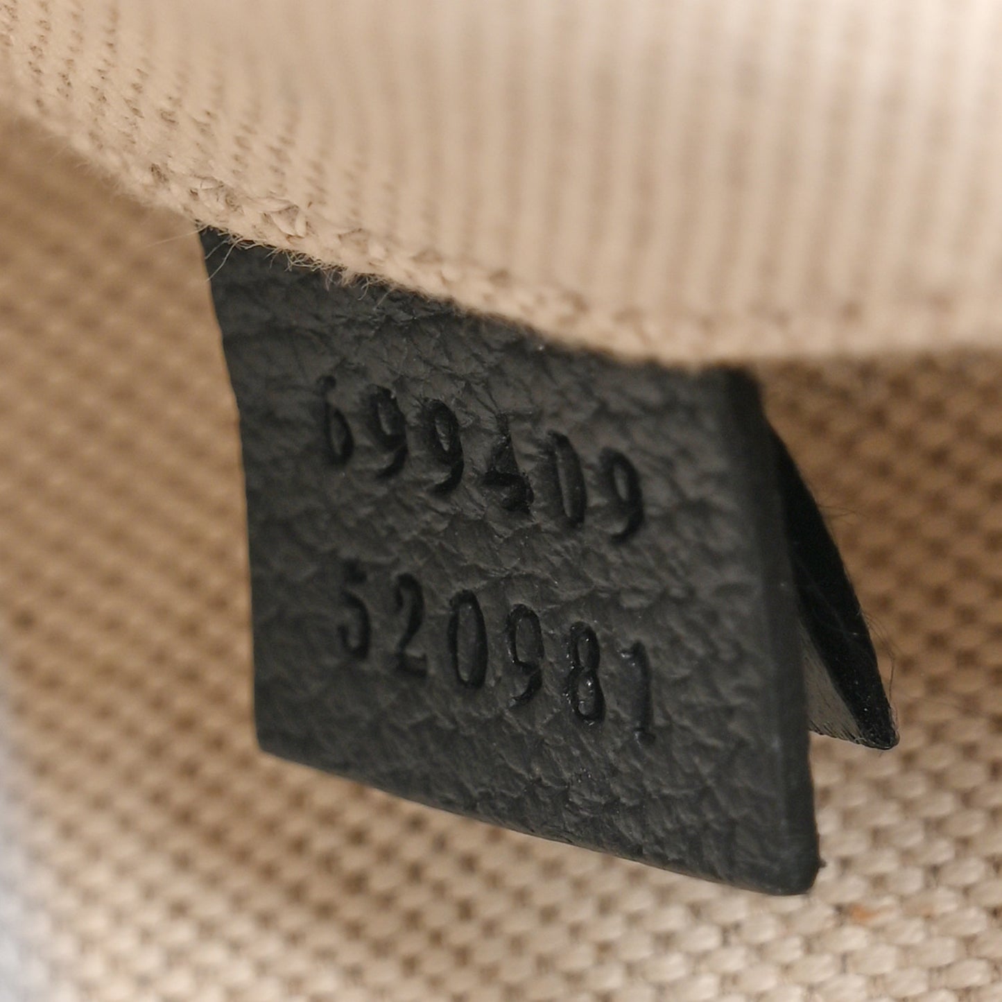 GG Supreme Monogram Textured Calfskin Web Small Attache Shoulder Bag Beige Blue