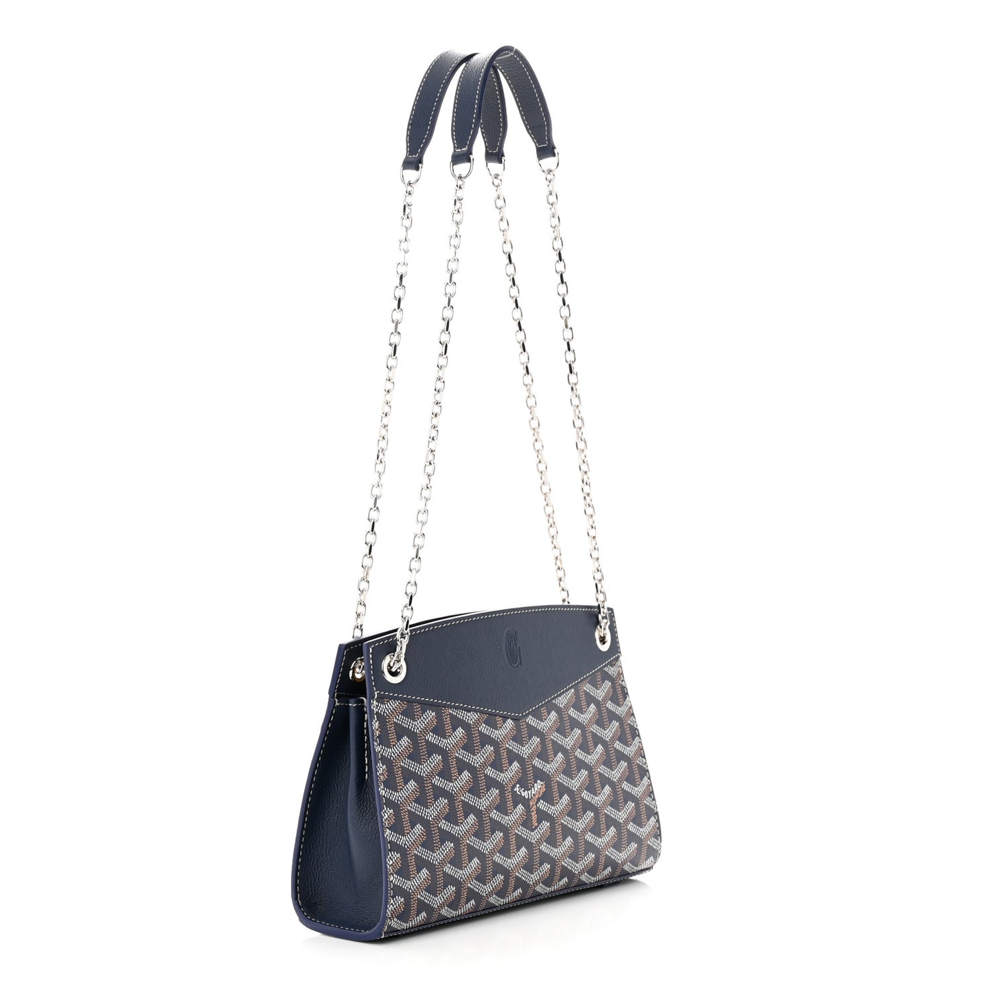 Goyardine Mini Rouette Structure Navy