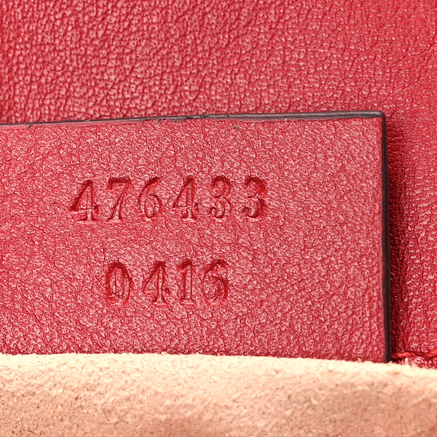 Calfskin Matelasse Super Mini GG Marmont Shoulder Bag Hibiscus Red