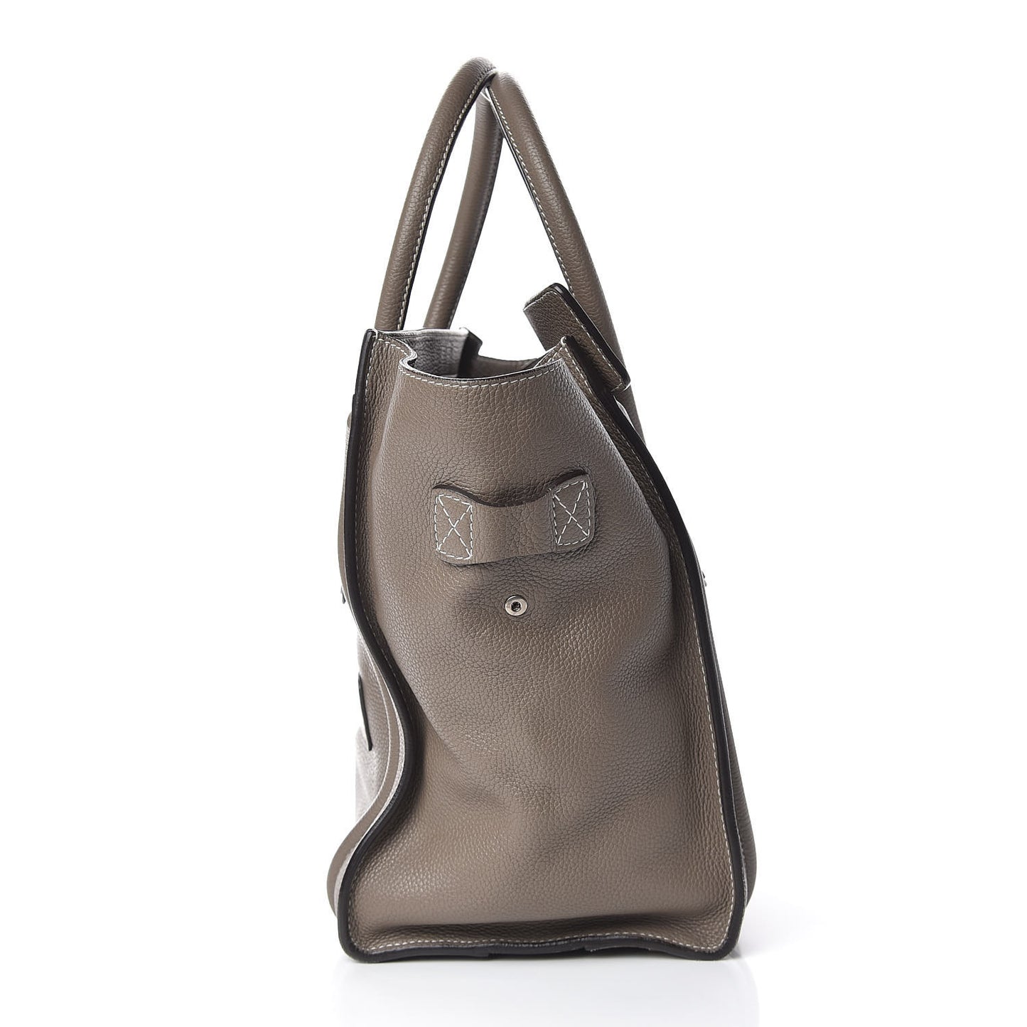 Drummed Calfskin Mini Luggage Souris