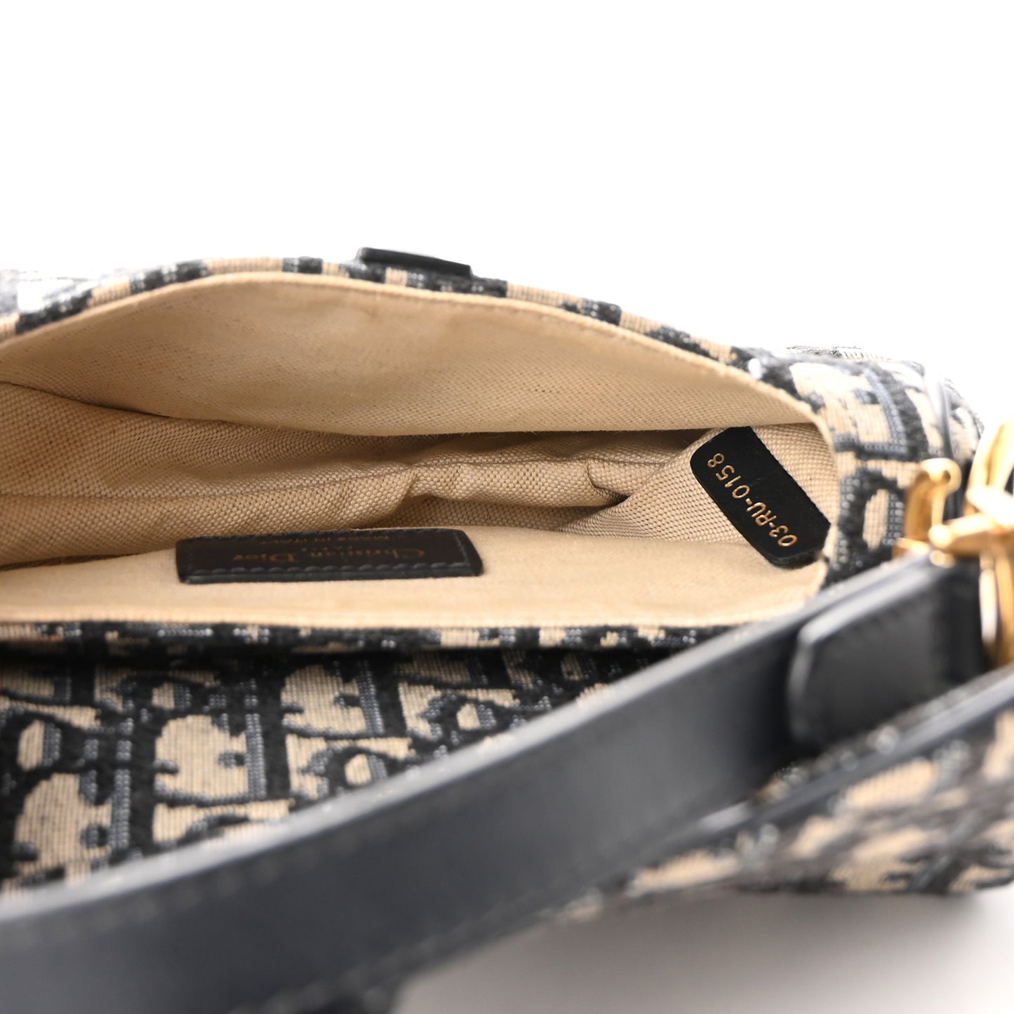 Oblique Mini Saddle Bag Blue