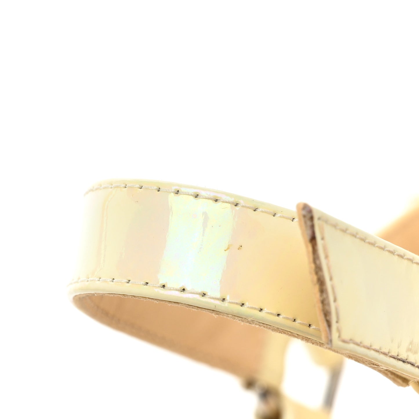 Glitter Luminor Cataclou 120 Platform Sandals 38 Off White
