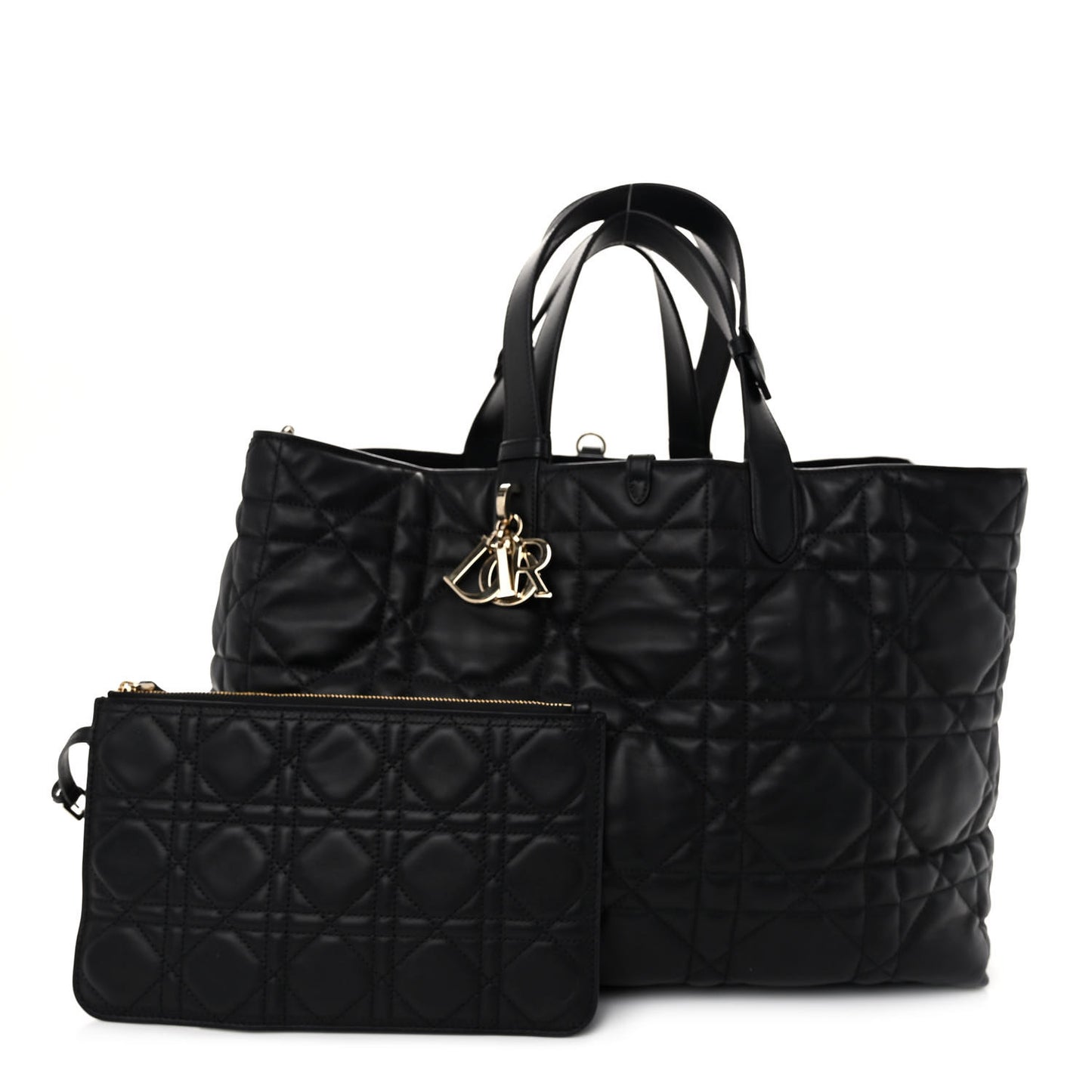 Calfskin Macrocannage Large Toujours Black