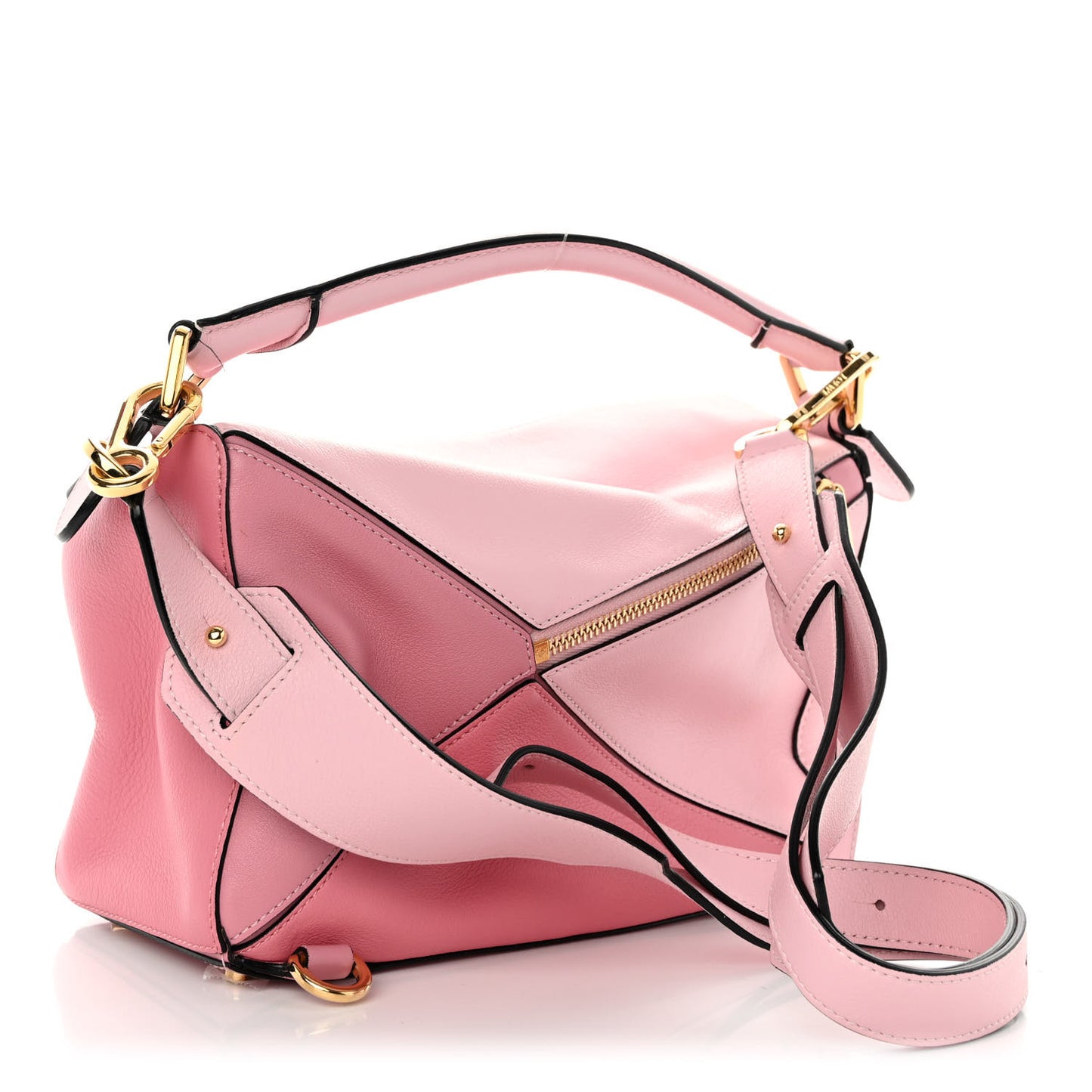 Calfskin Small Puzzle Bag Rosa