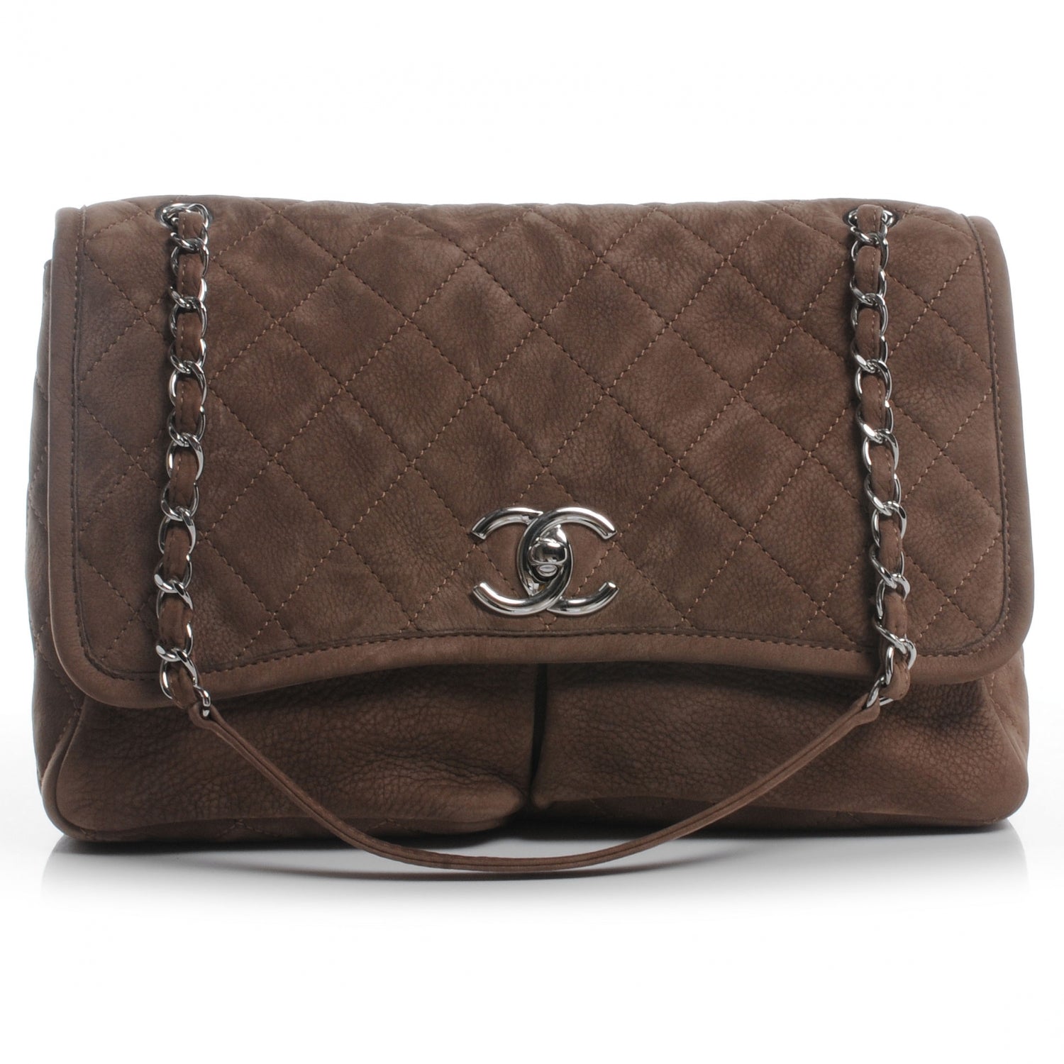 CHANEL♥スウェードBAG Chanel Ultra Soft Suede Calfskin Natural Beauty Large Flap Bag
