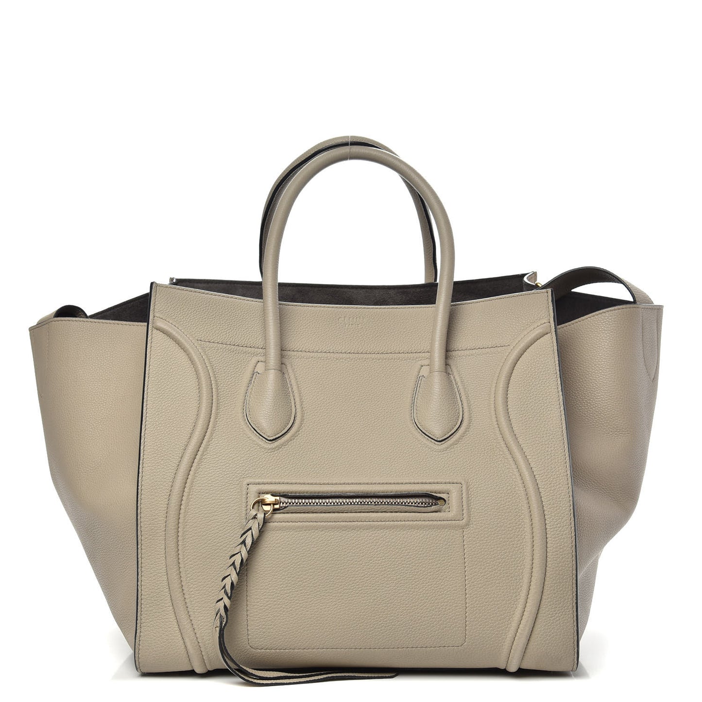 Baby Grained Calfskin Medium Phantom Luggage Quartz