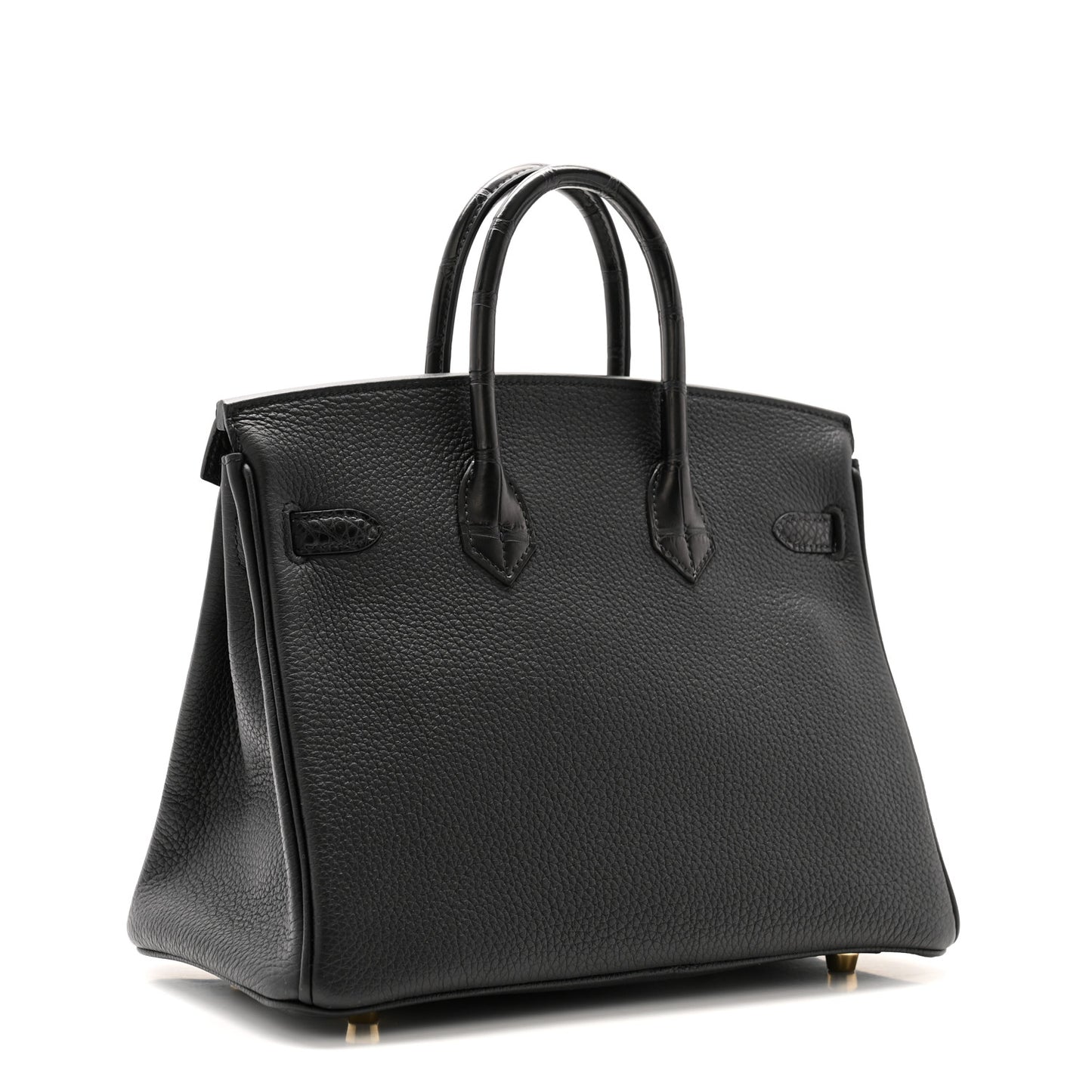 Togo Matte Alligator Birkin Touch 25 Black