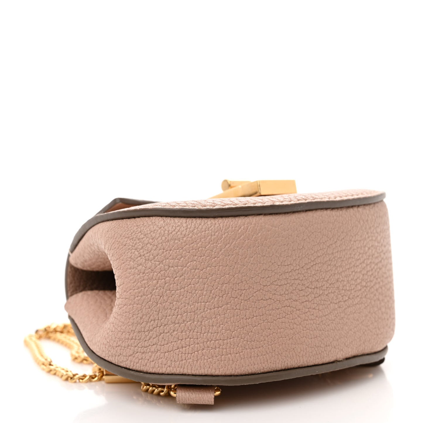 Grained Lambskin Mini Drew Crossbody Backpack Cement Pink